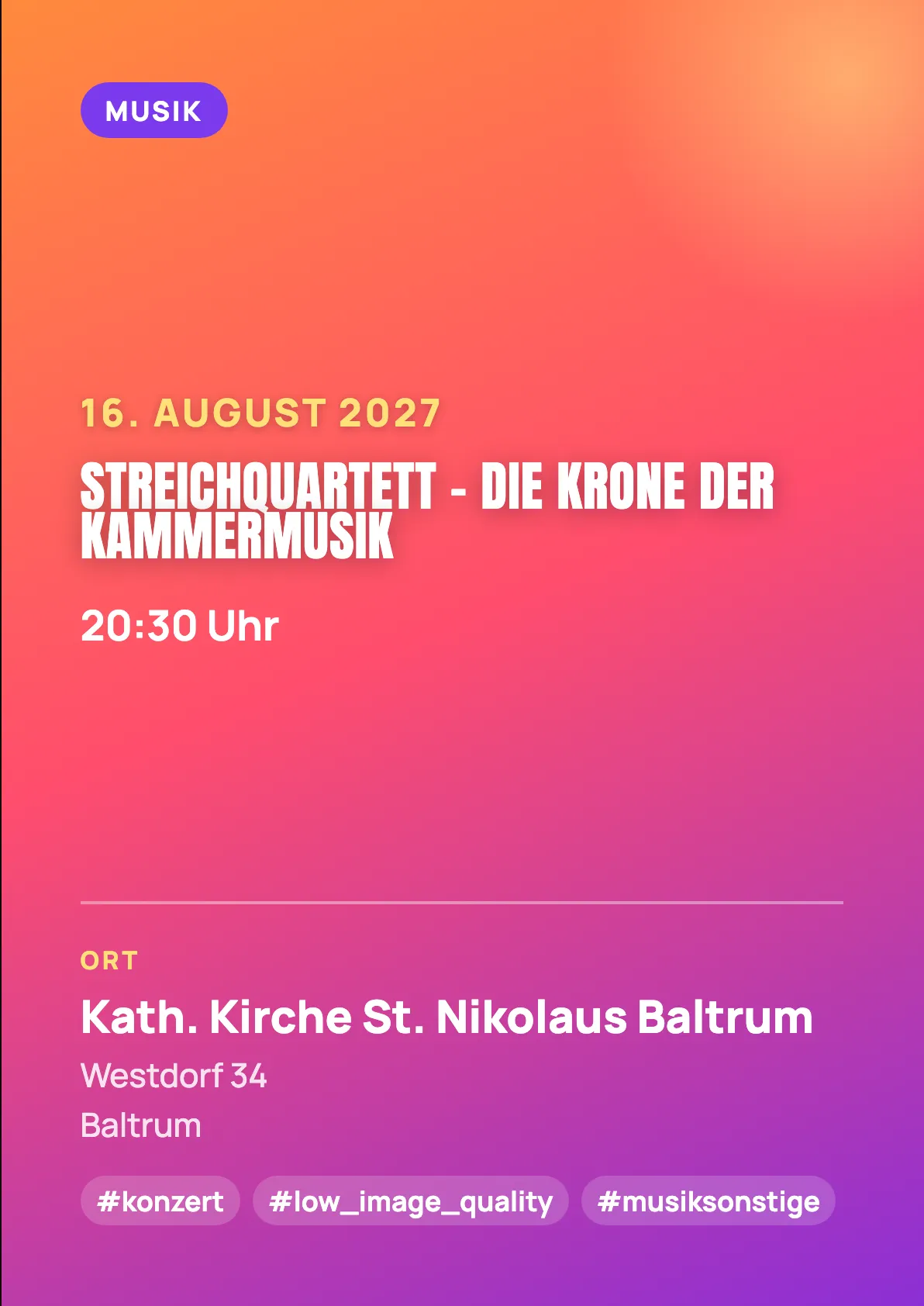 Veranstaltungsflyer