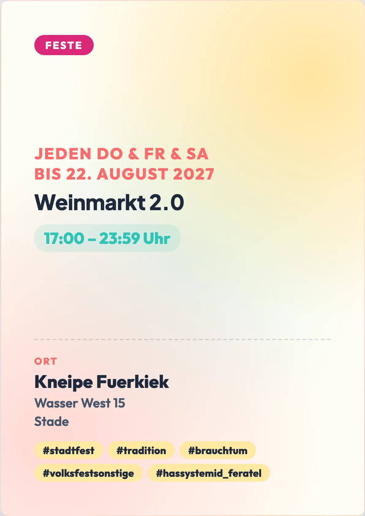 Veranstaltungsflyer