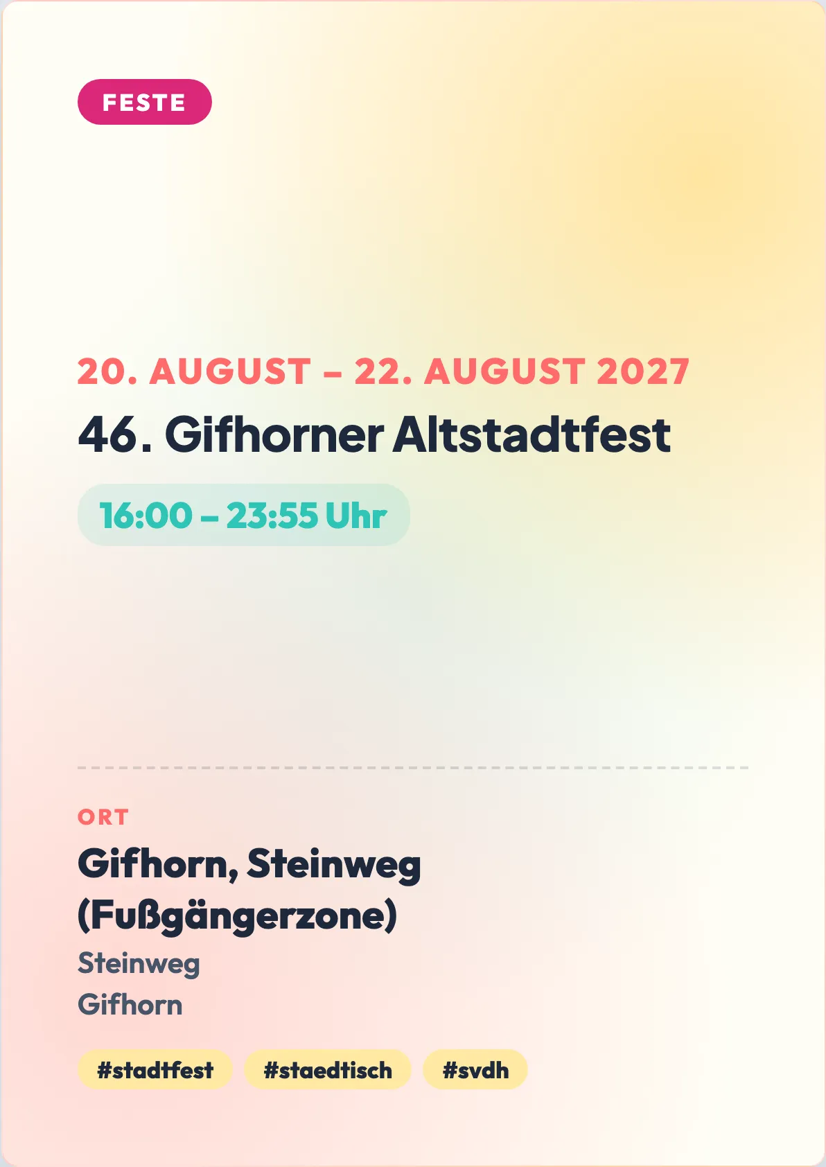 Veranstaltungsflyer