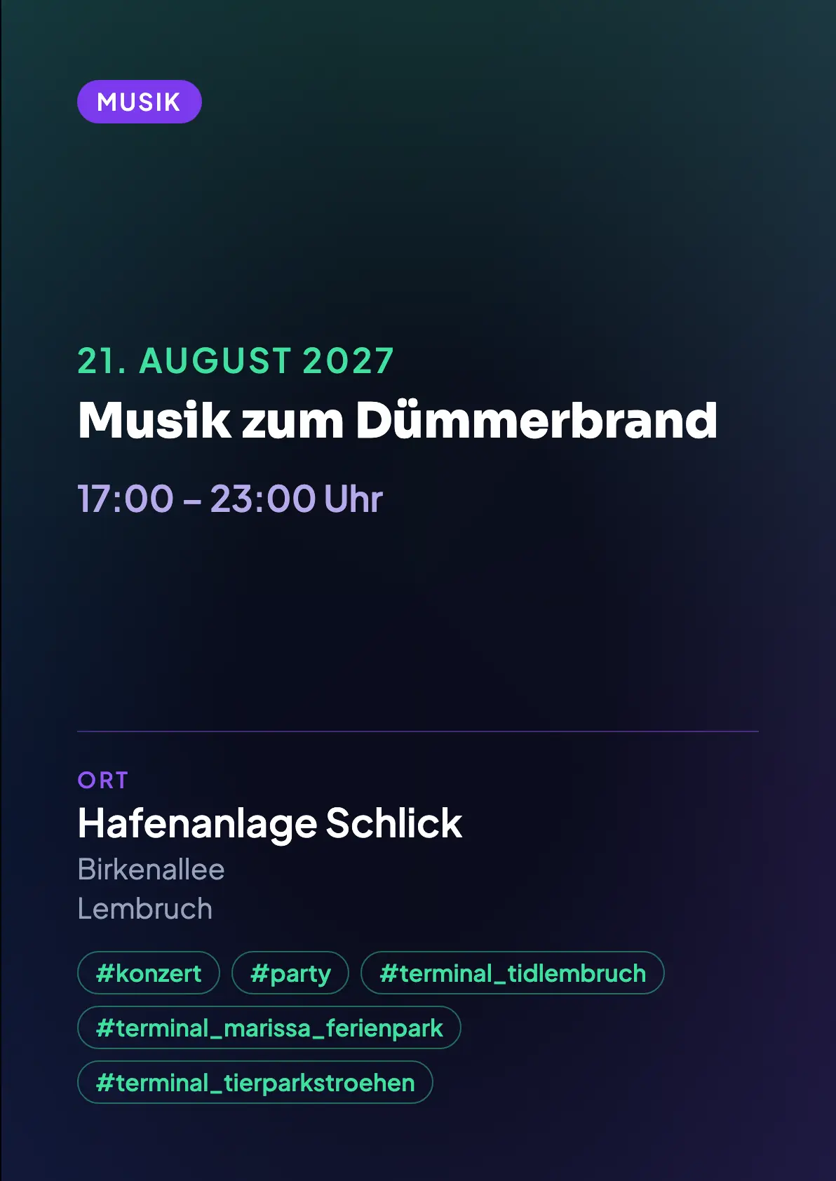 Veranstaltungsflyer