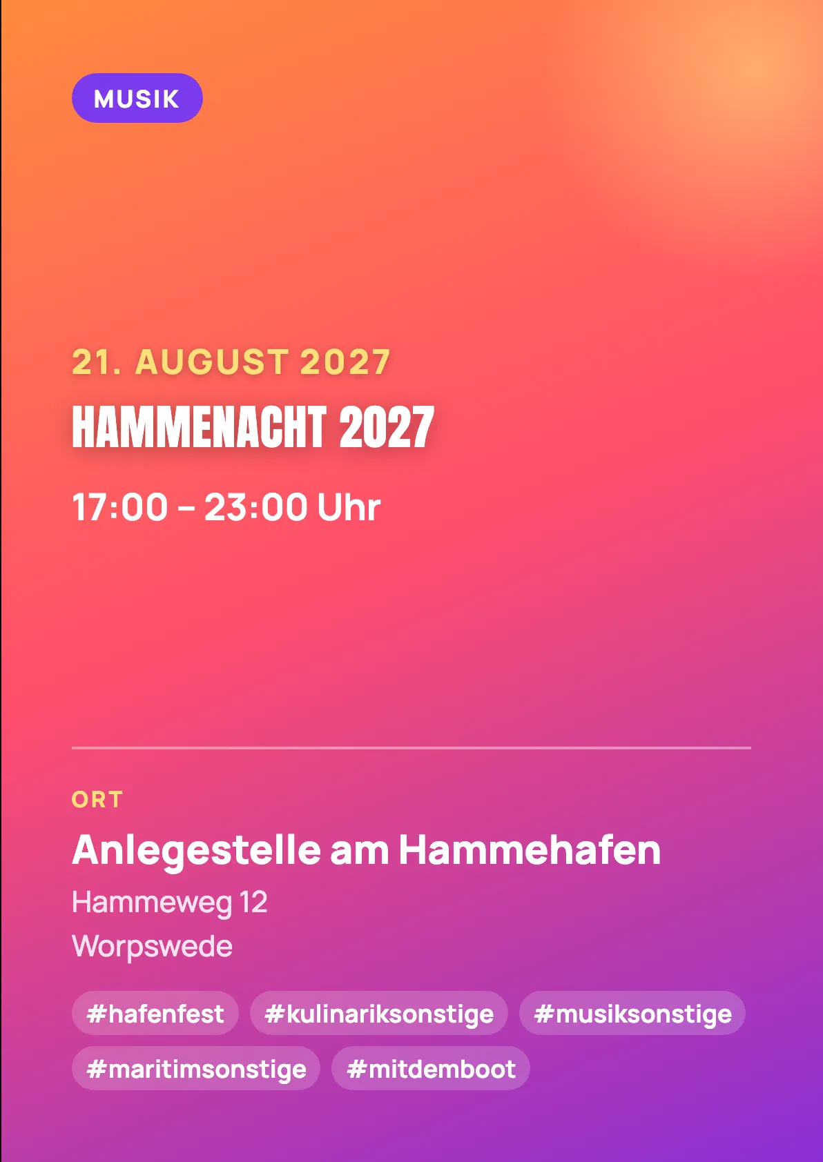 Veranstaltungsflyer