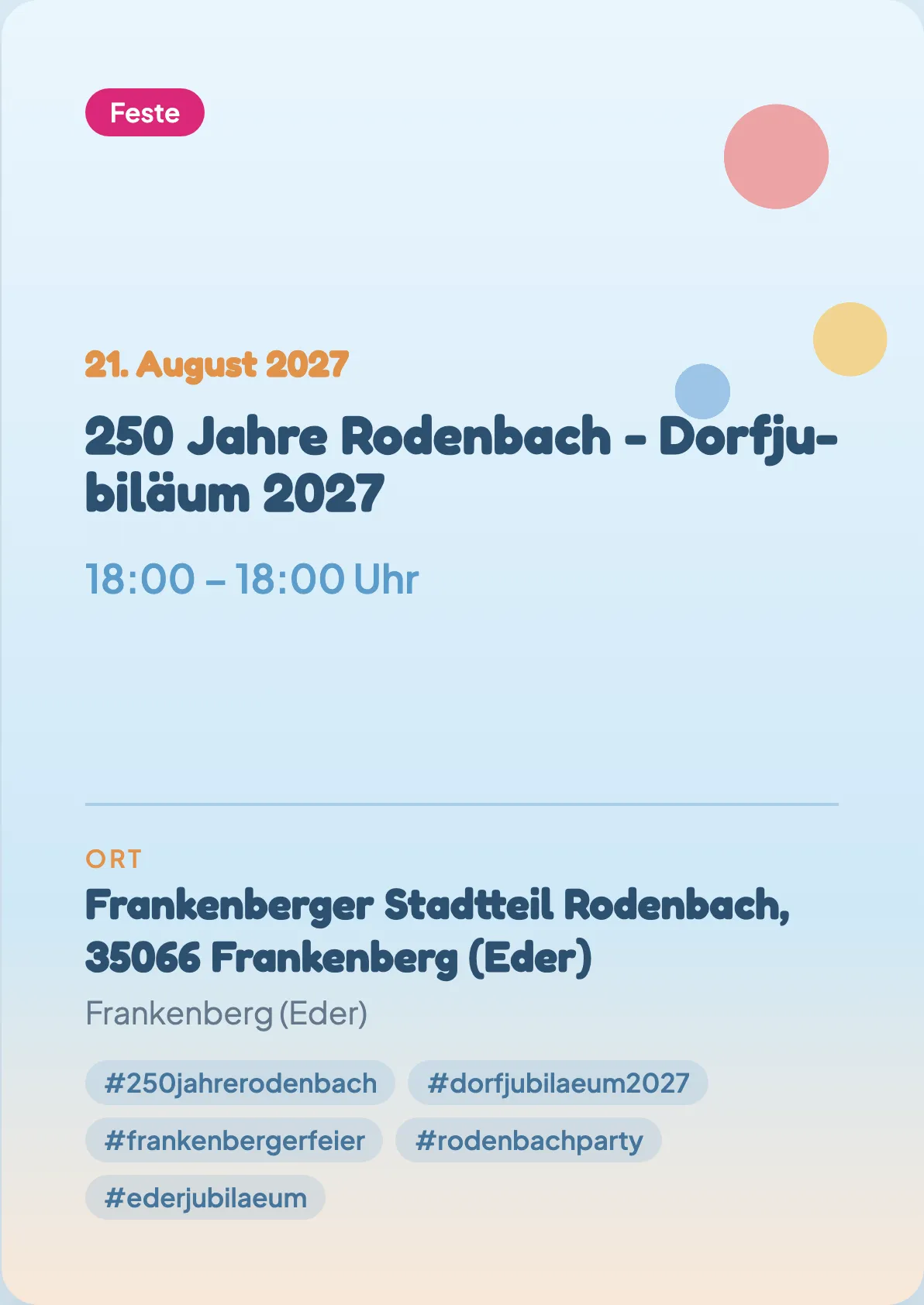 Veranstaltungsflyer
