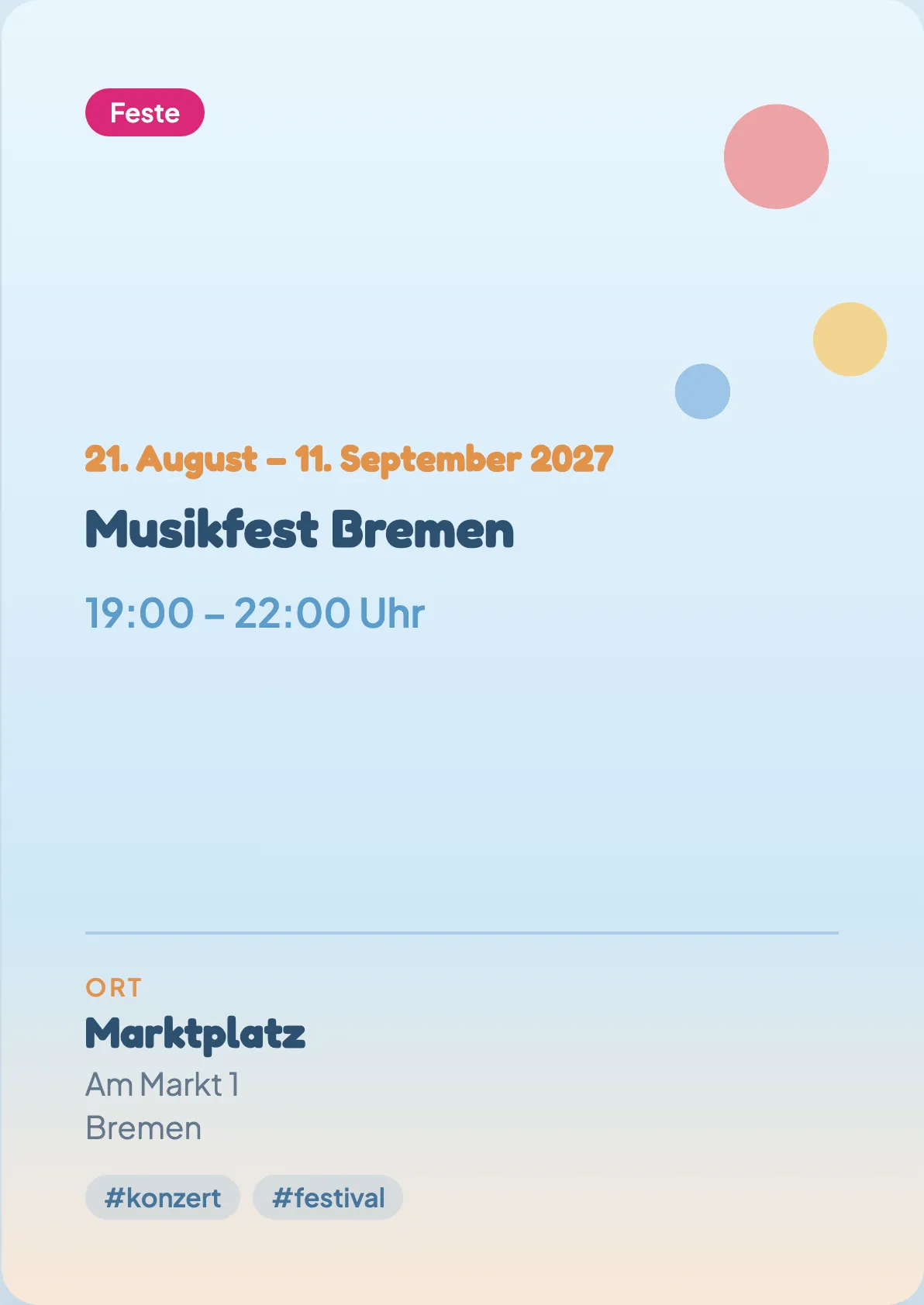 Veranstaltungsflyer