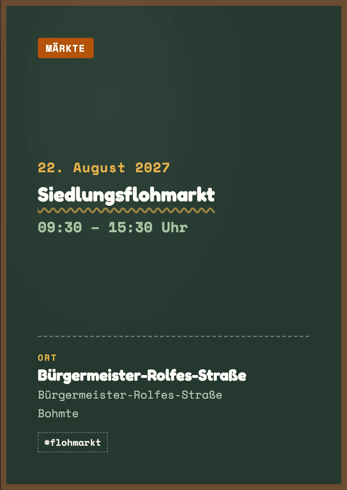 Veranstaltungsflyer