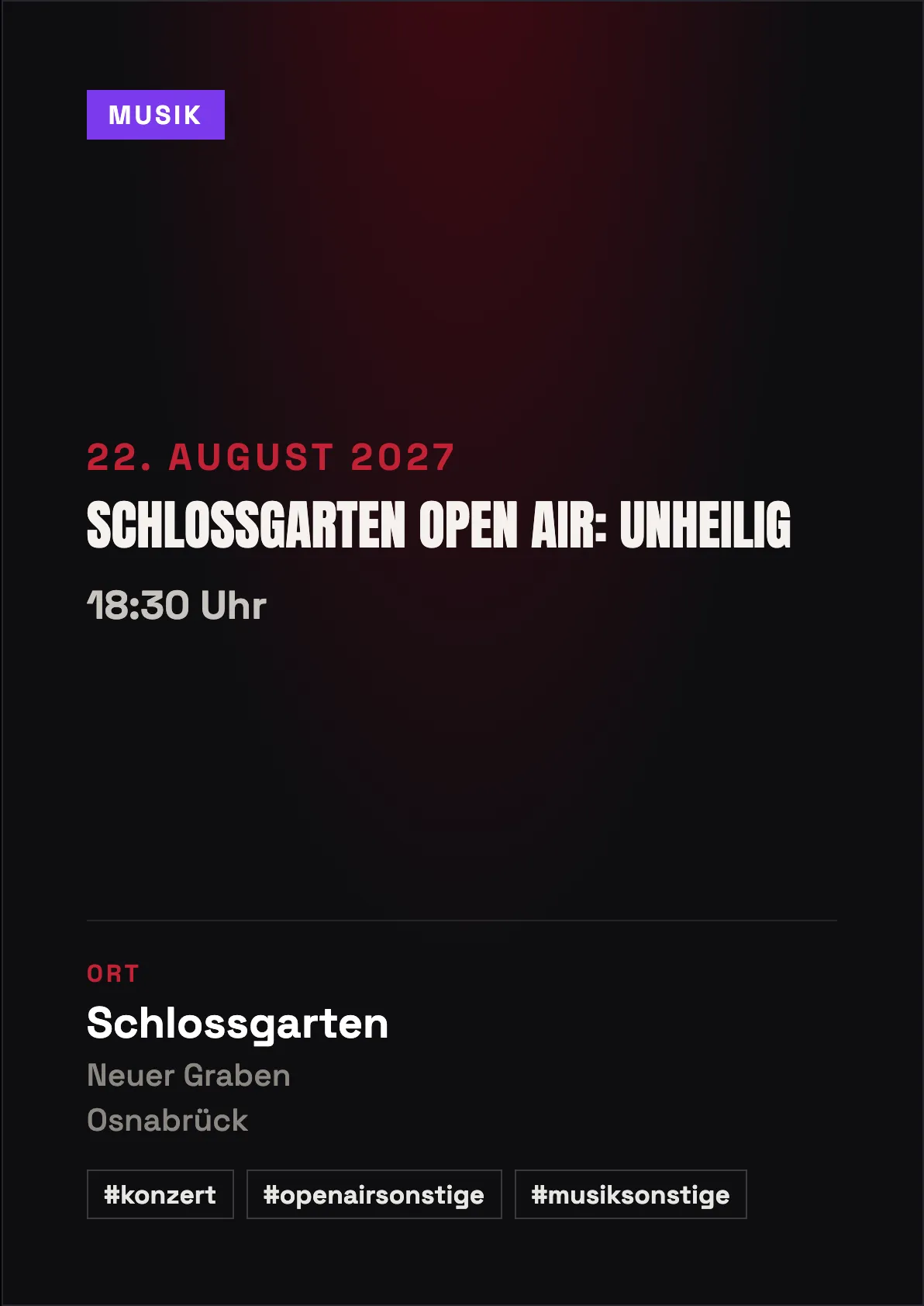Veranstaltungsflyer