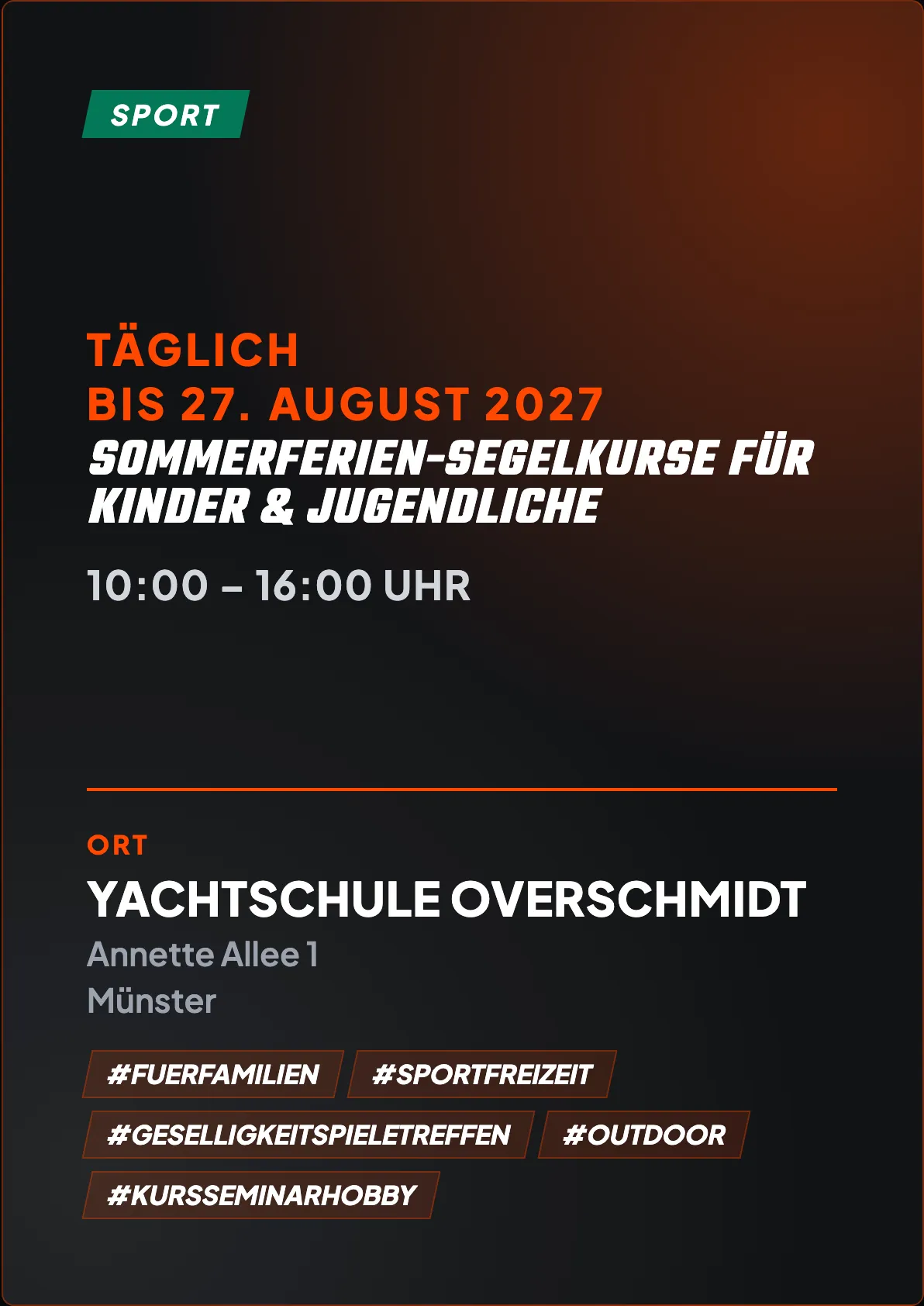 Veranstaltungsflyer
