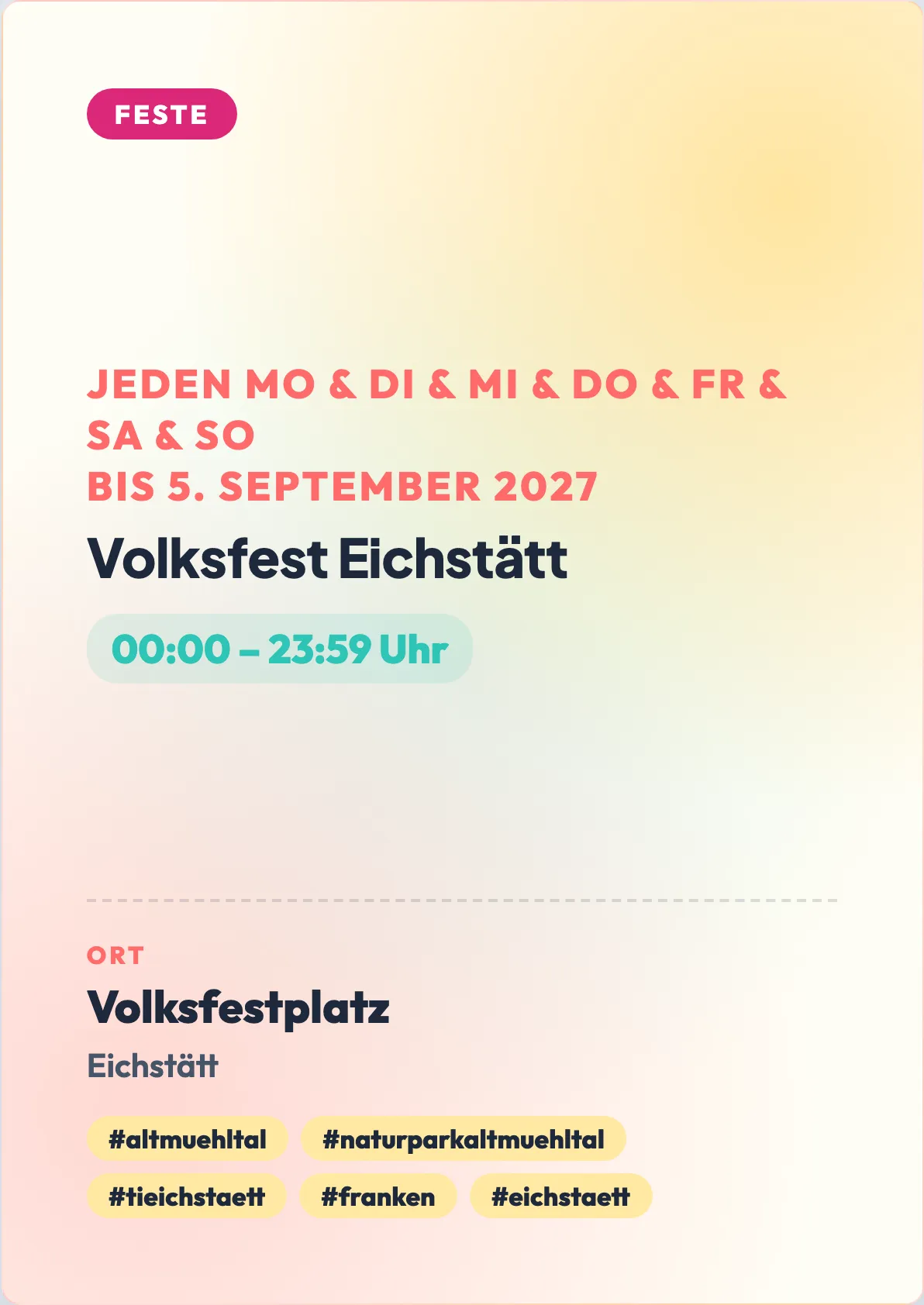 Veranstaltungsflyer