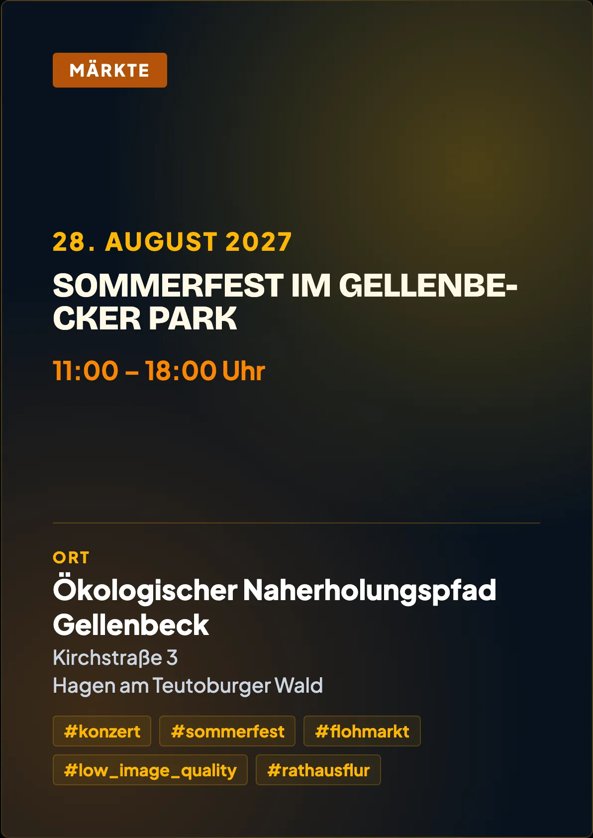 Veranstaltungsflyer
