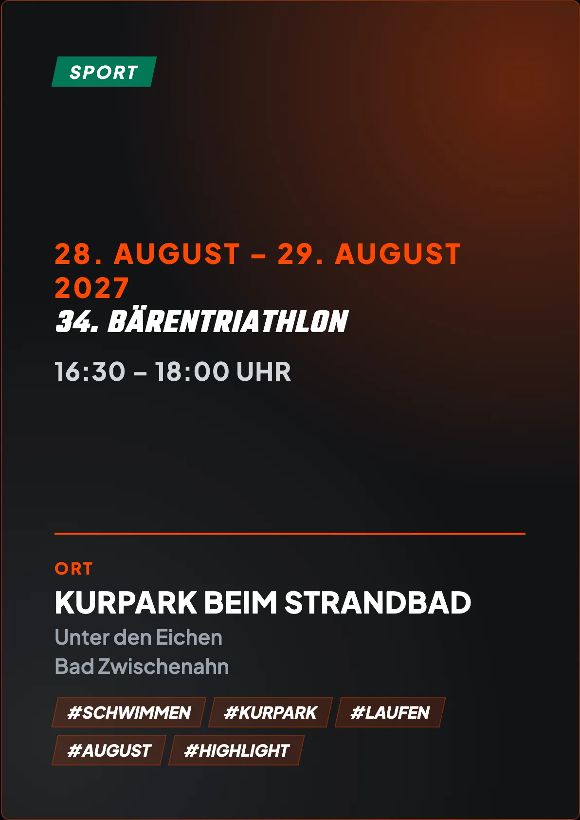 Veranstaltungsflyer