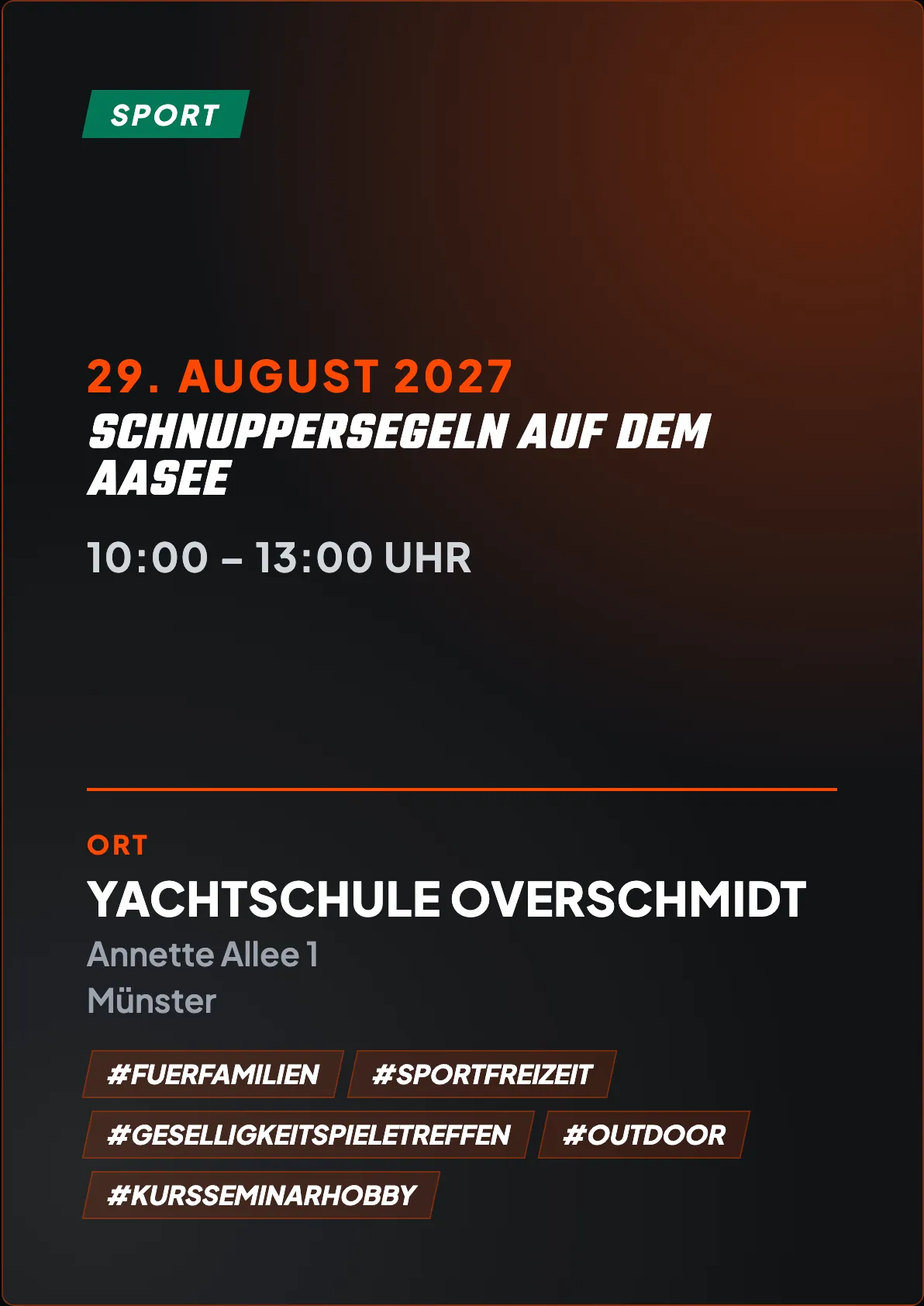 Veranstaltungsflyer