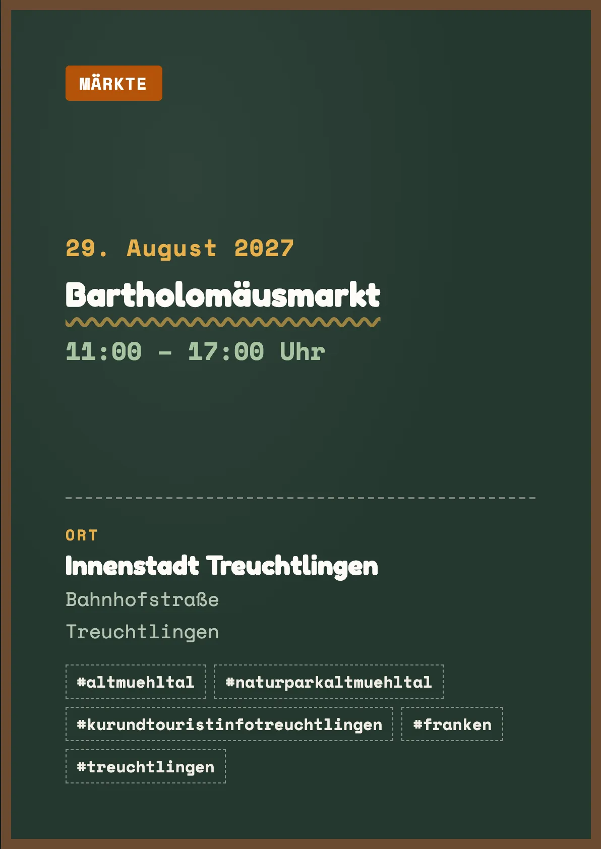 Veranstaltungsflyer