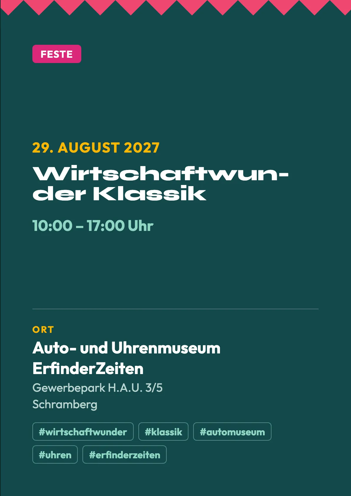 Veranstaltungsflyer