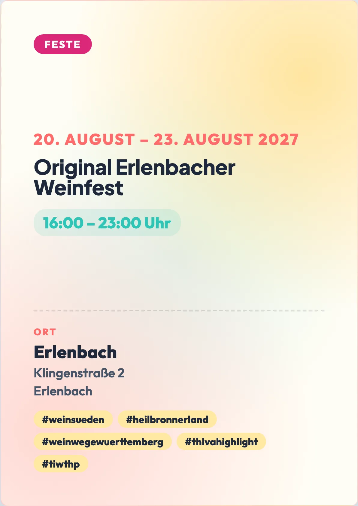 Veranstaltungsflyer