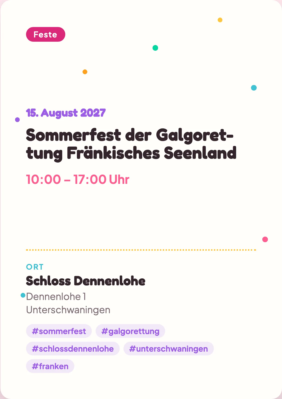 Veranstaltungsflyer
