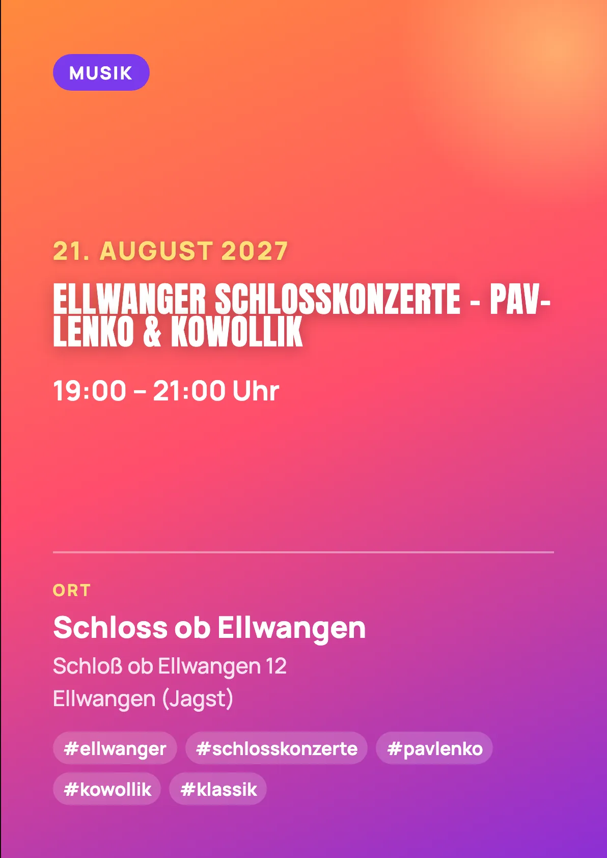 Veranstaltungsflyer