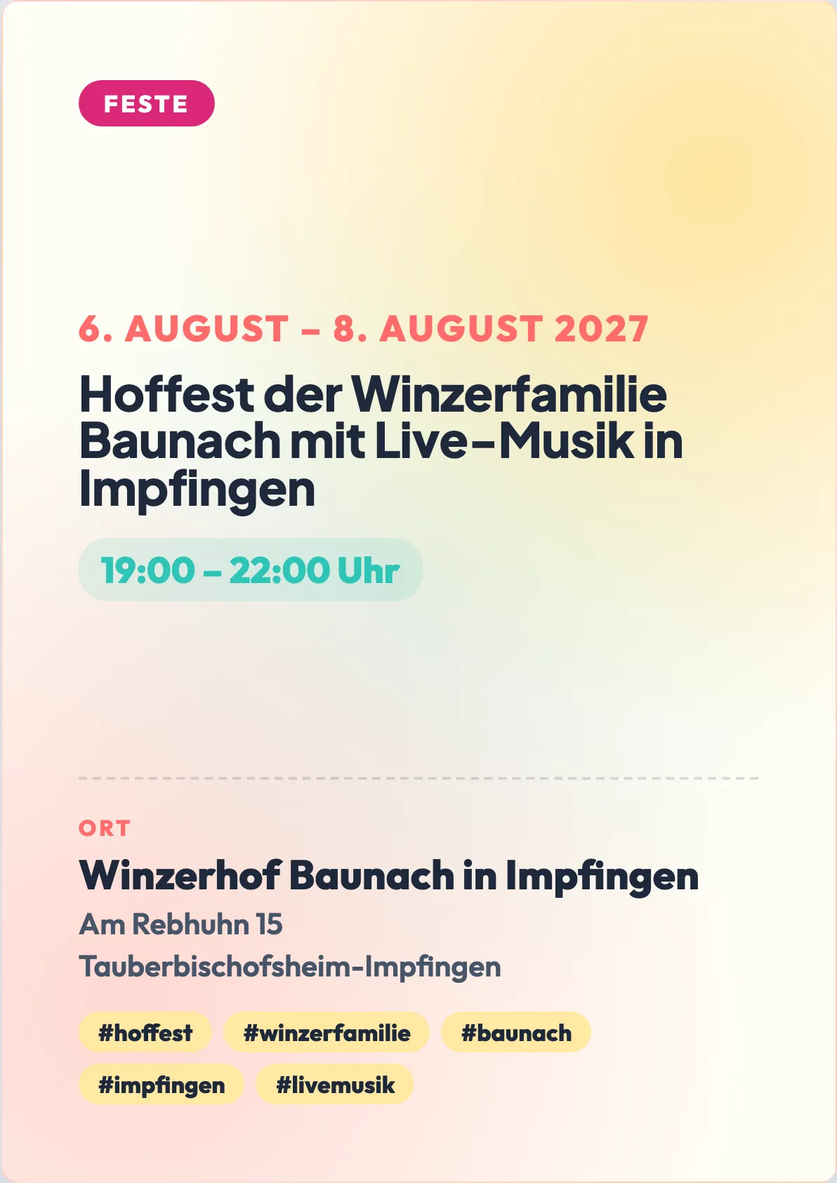 Veranstaltungsflyer