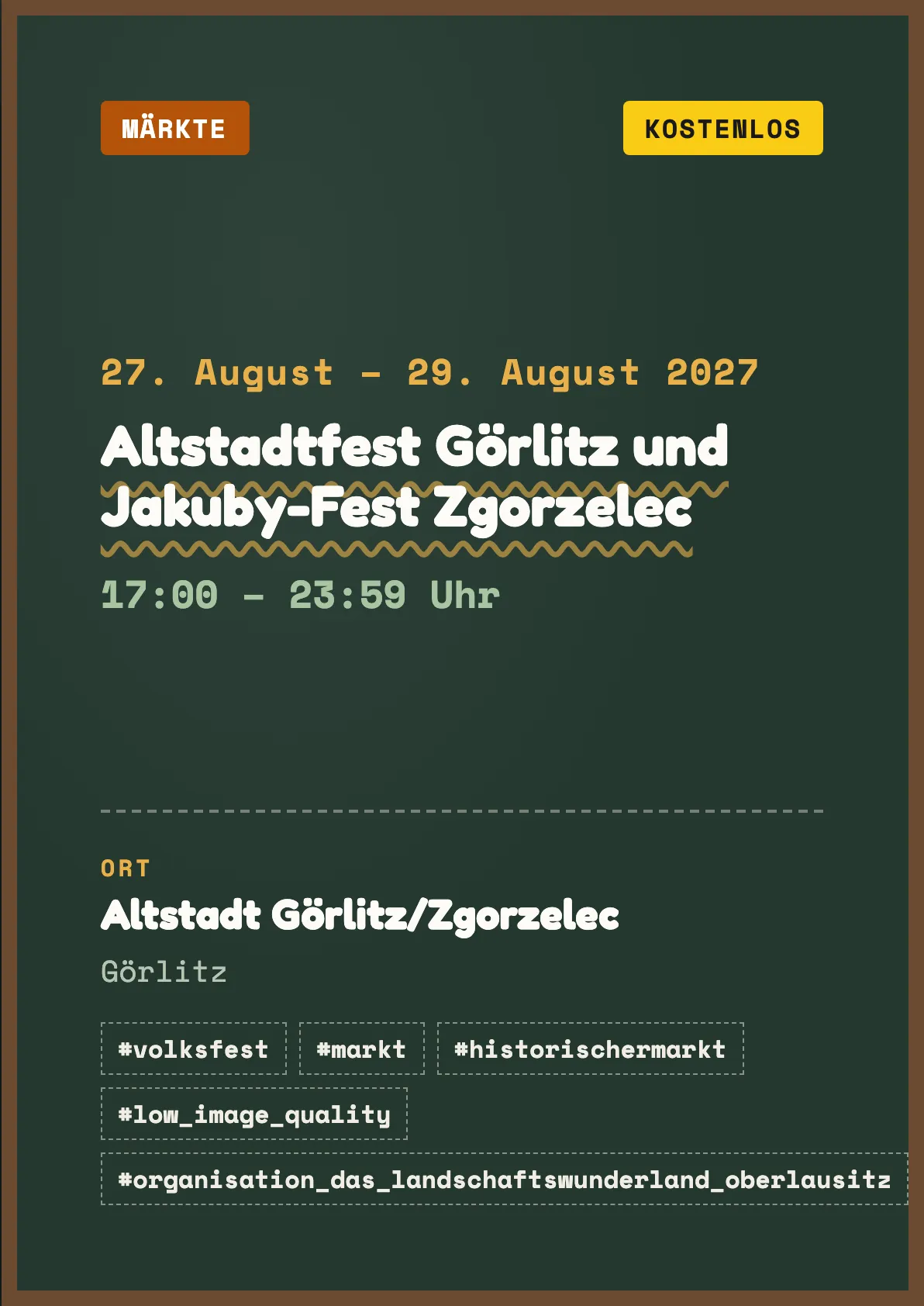 Veranstaltungsflyer