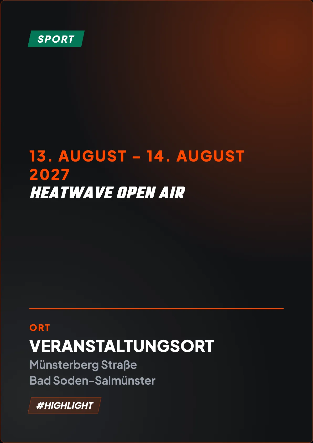 Veranstaltungsflyer