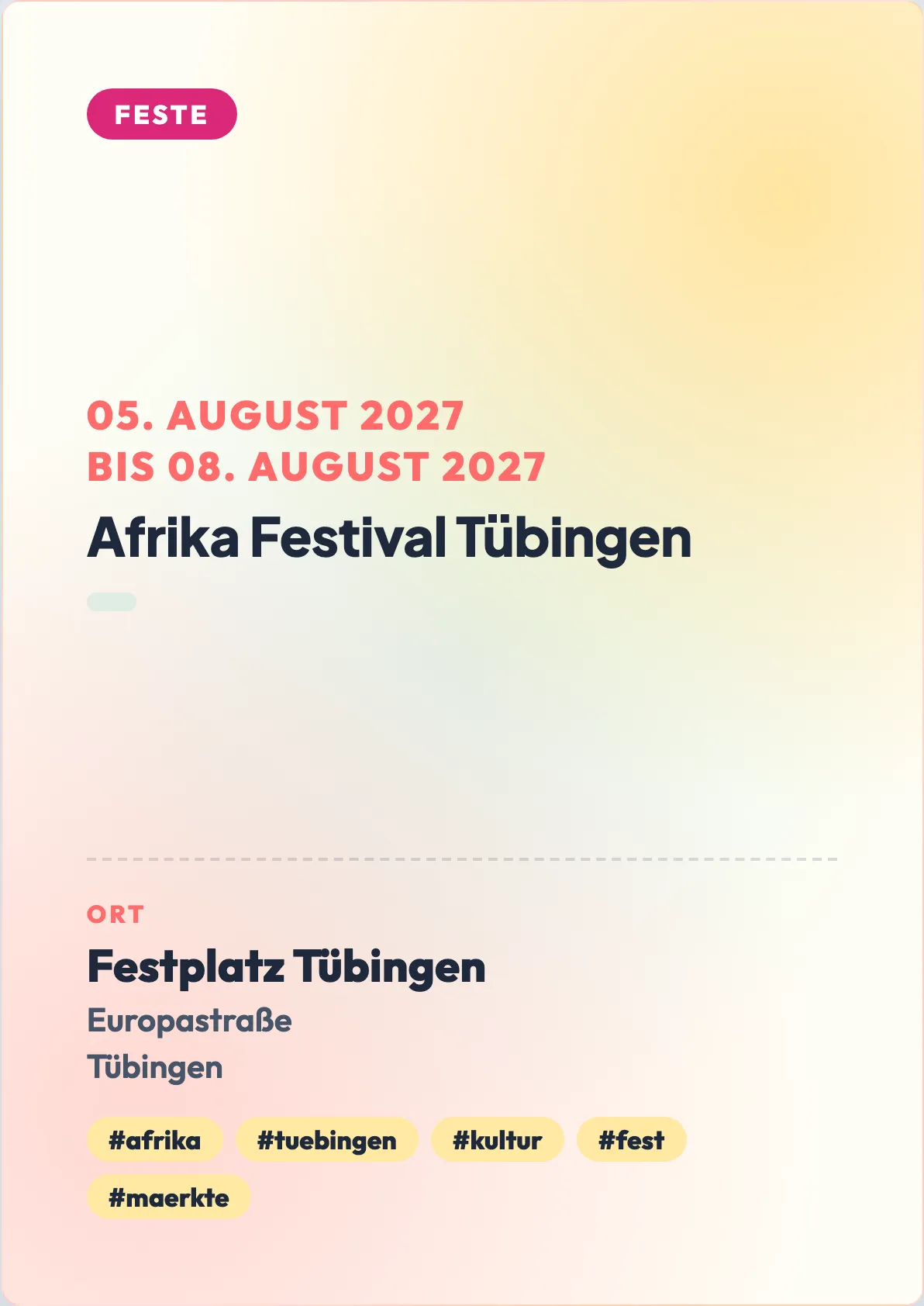 Veranstaltungsflyer