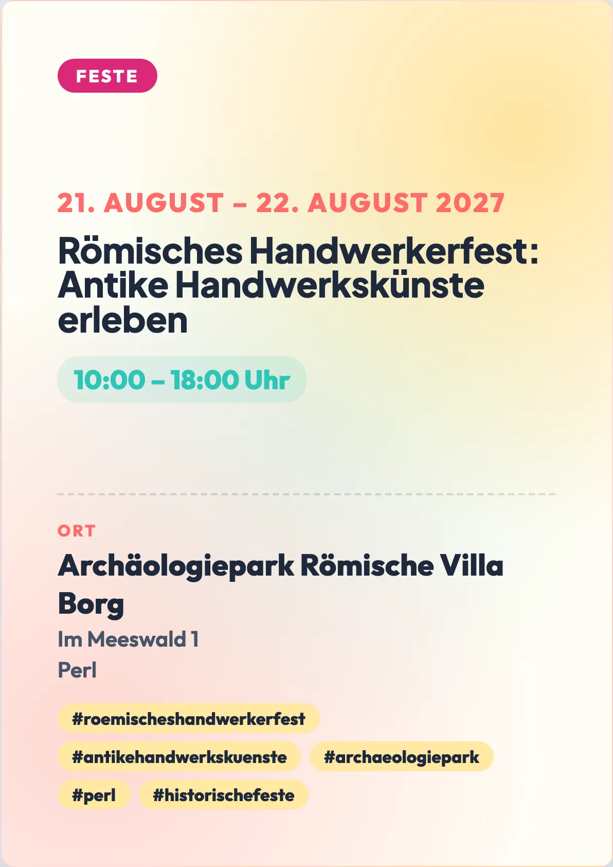 Veranstaltungsflyer
