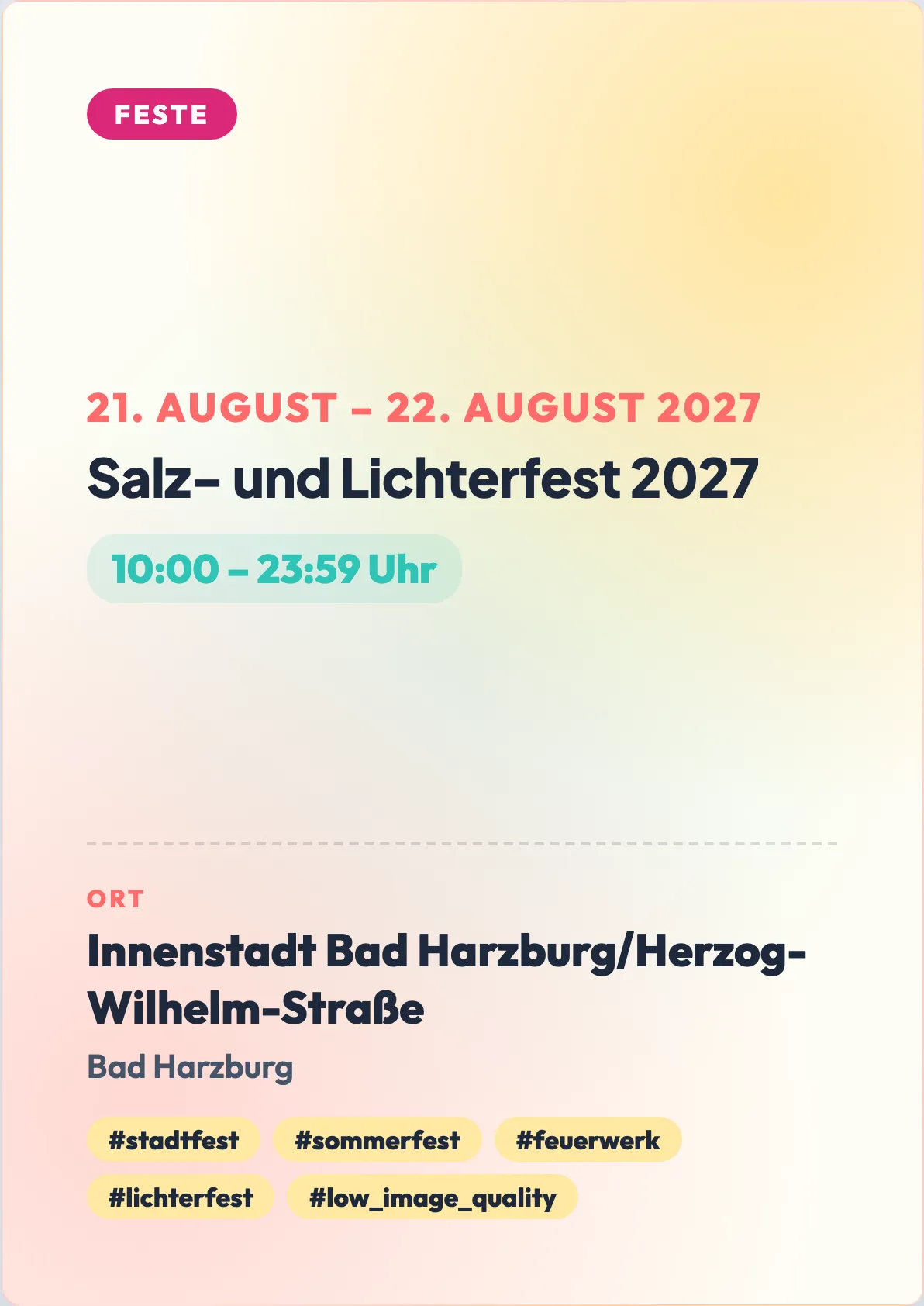 Veranstaltungsflyer