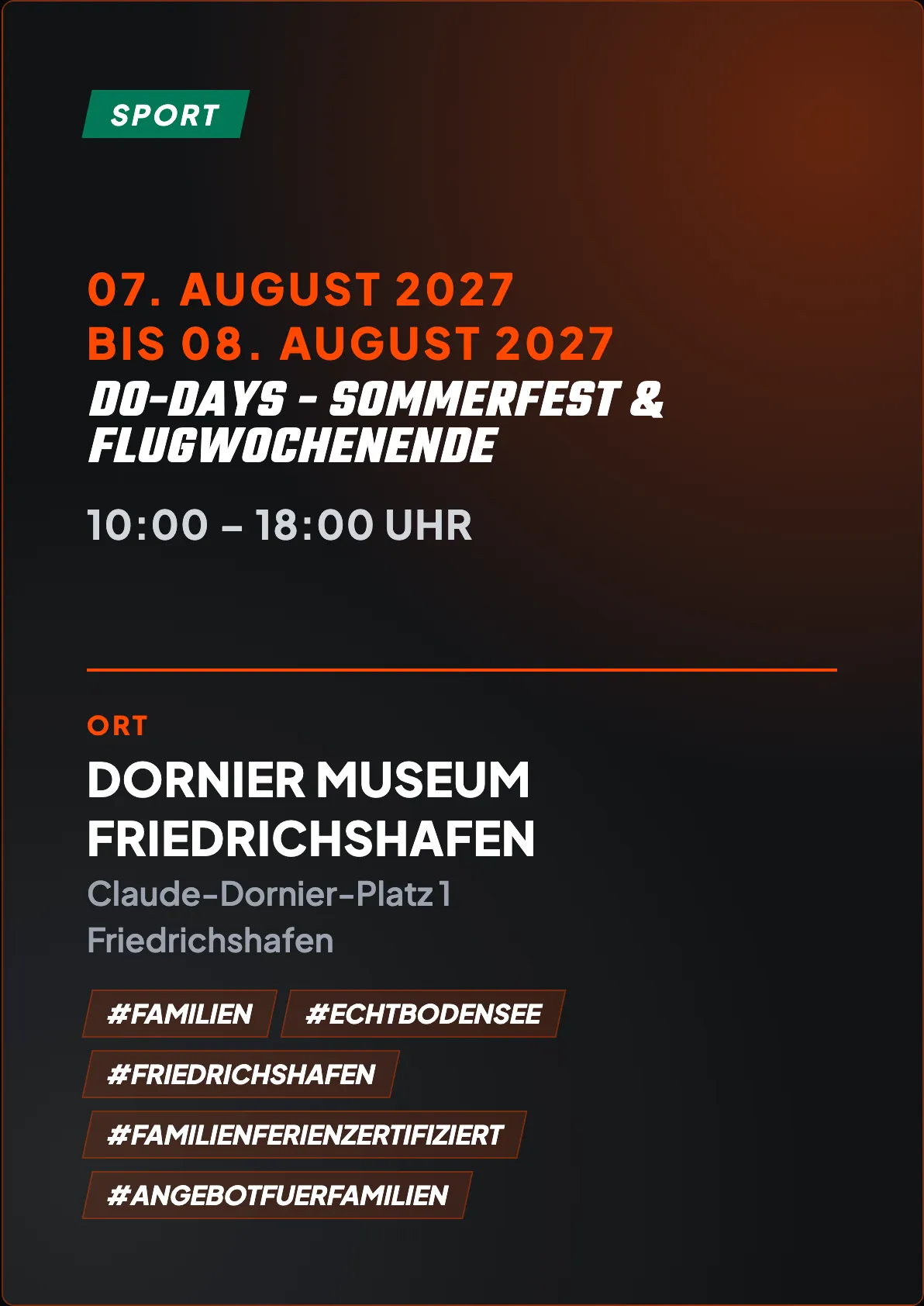 Veranstaltungsflyer
