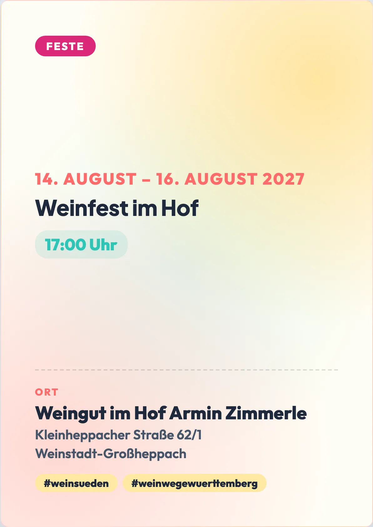 Veranstaltungsflyer