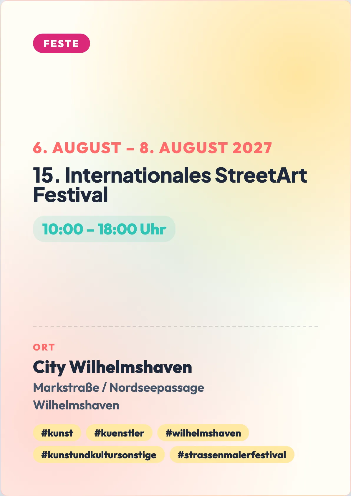 Veranstaltungsflyer