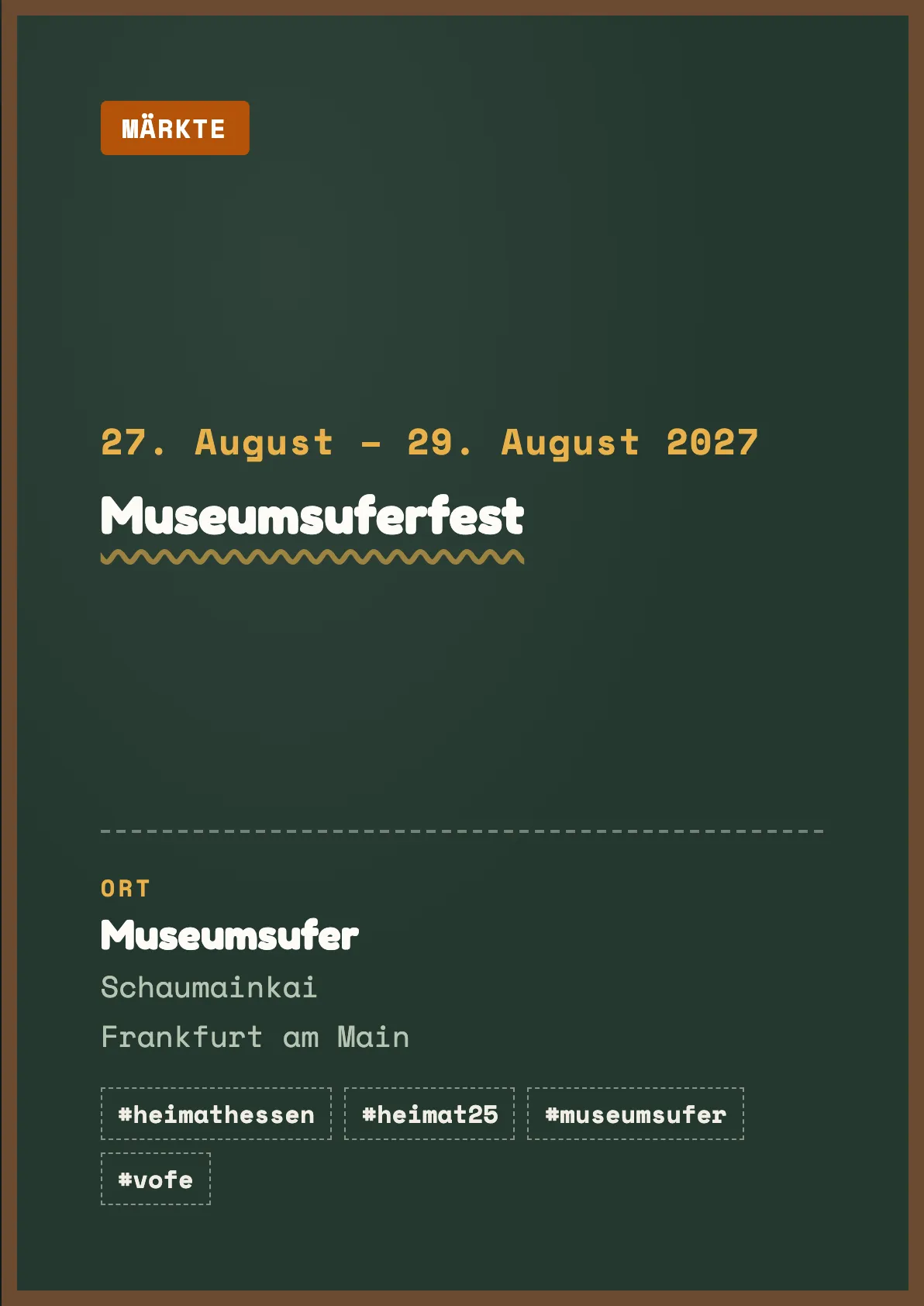 Veranstaltungsflyer