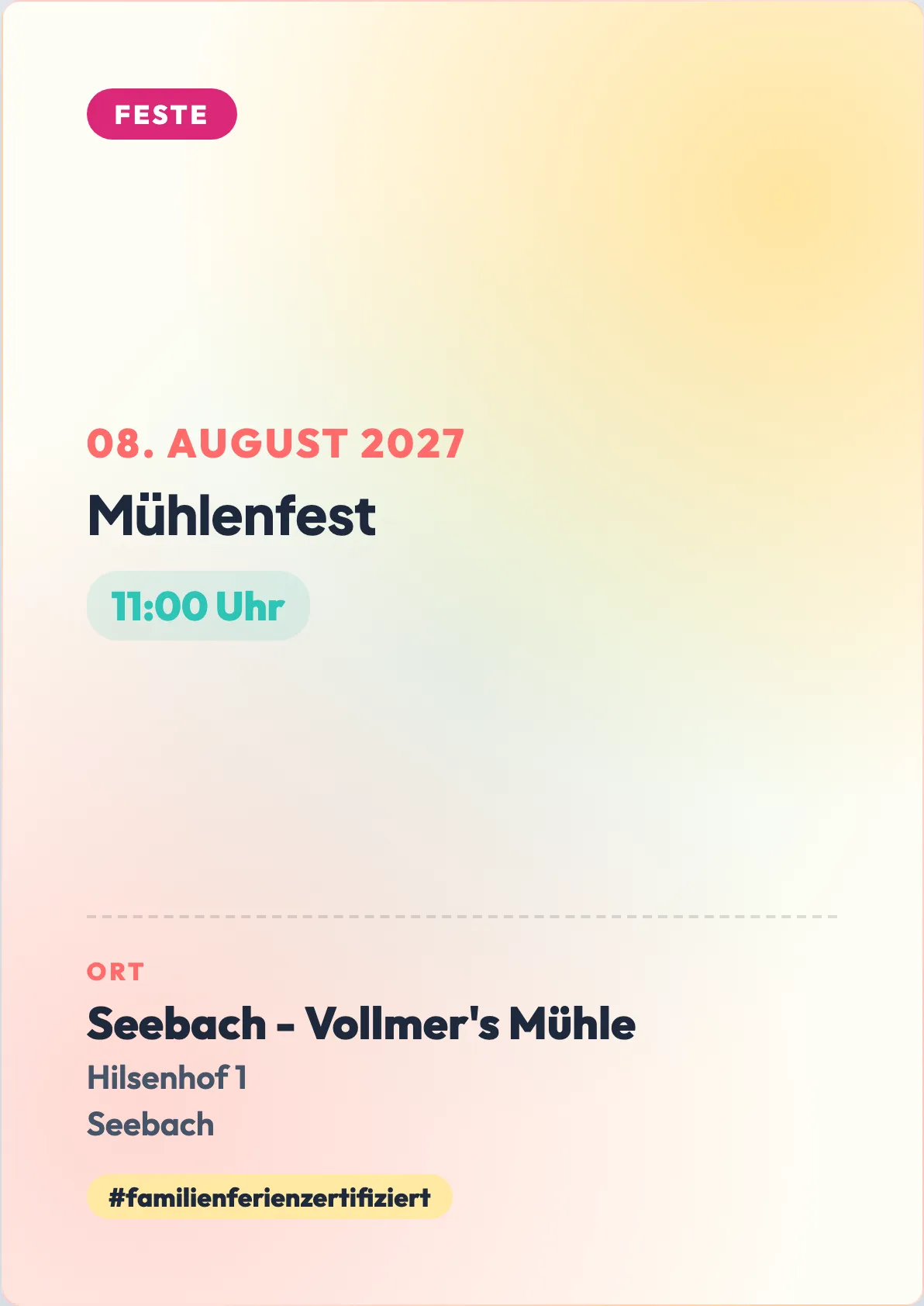 Veranstaltungsflyer