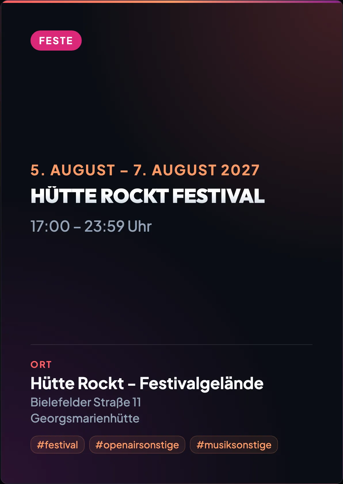 Veranstaltungsflyer