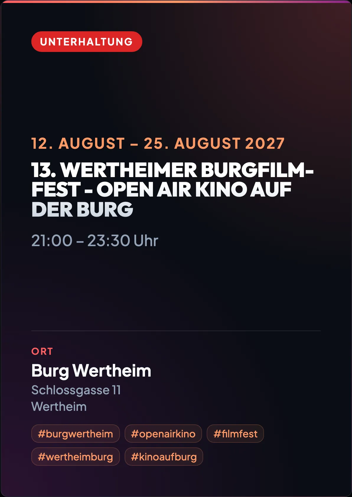 Veranstaltungsflyer