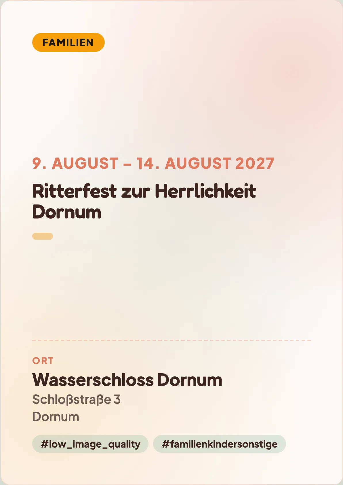Veranstaltungsflyer
