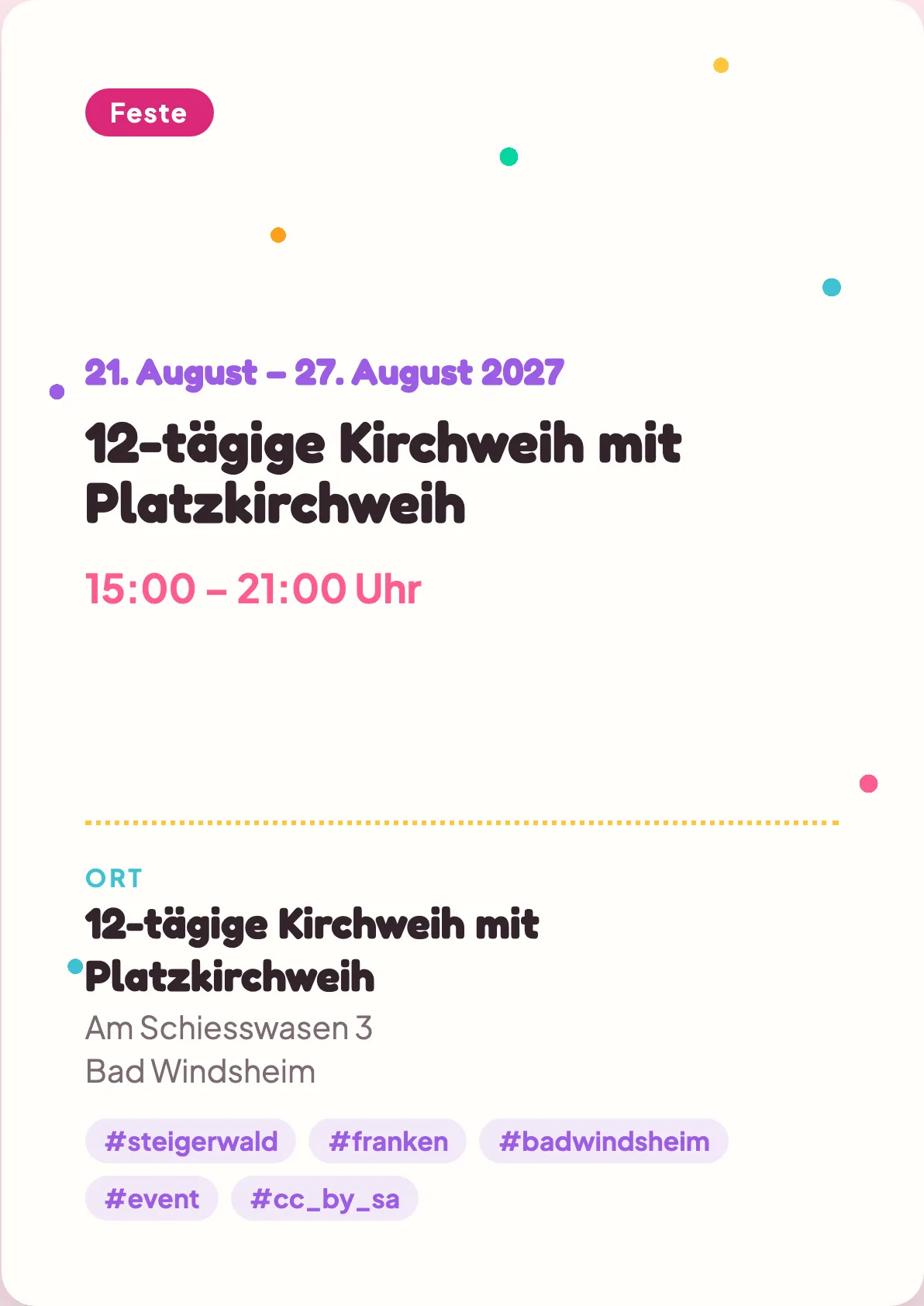 Veranstaltungsflyer
