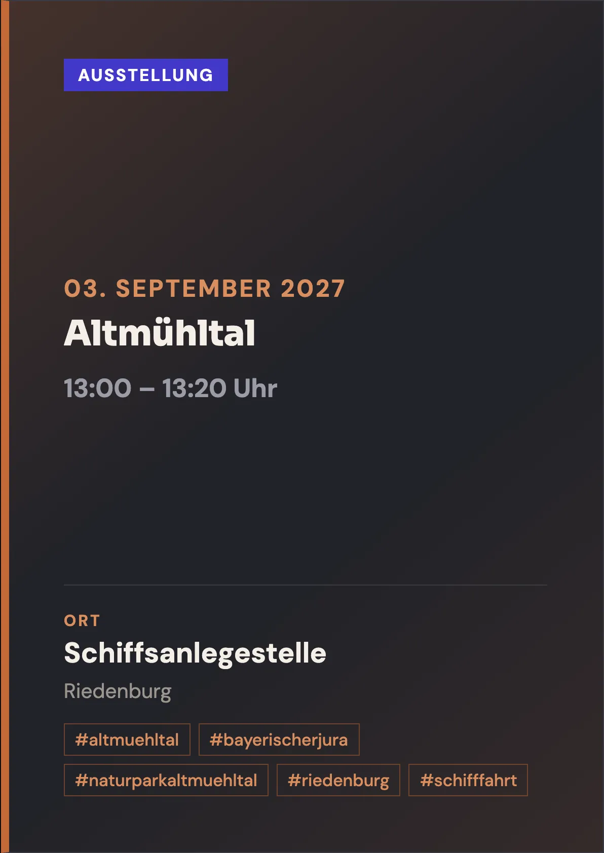 Veranstaltungsflyer