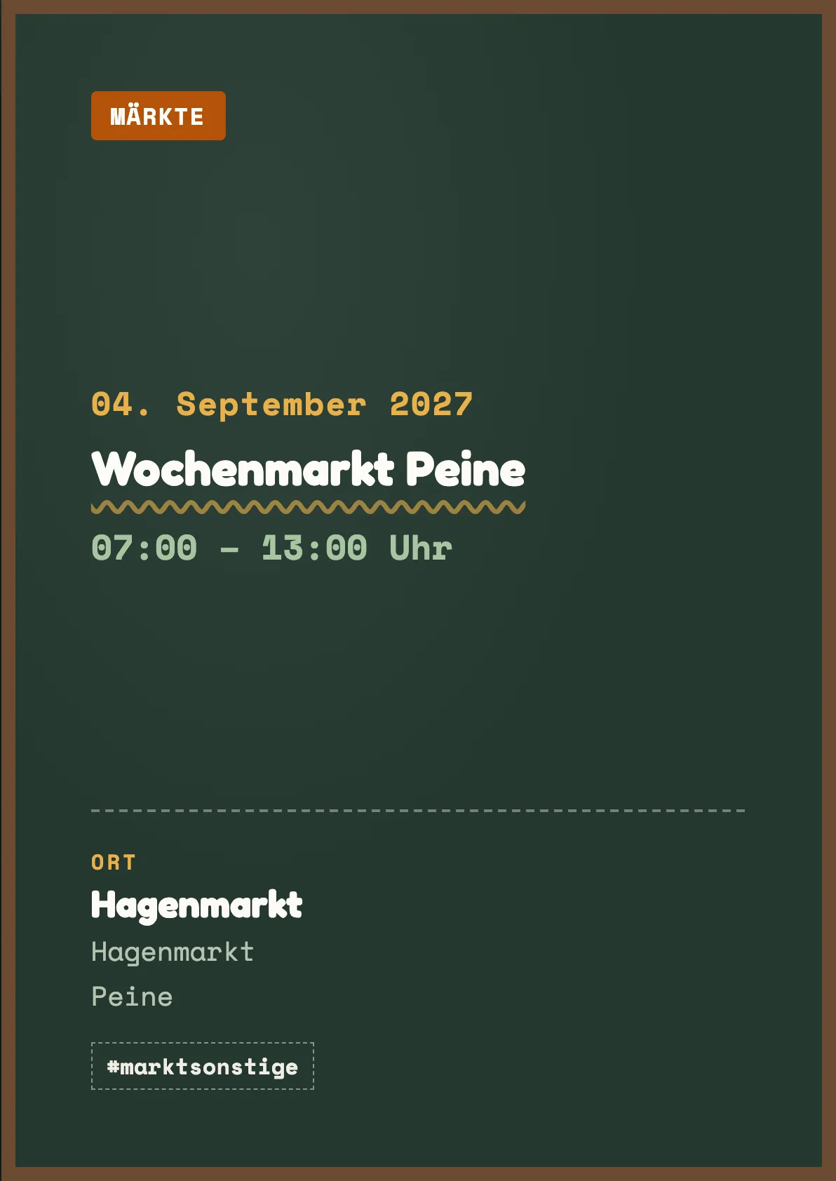 Veranstaltungsflyer