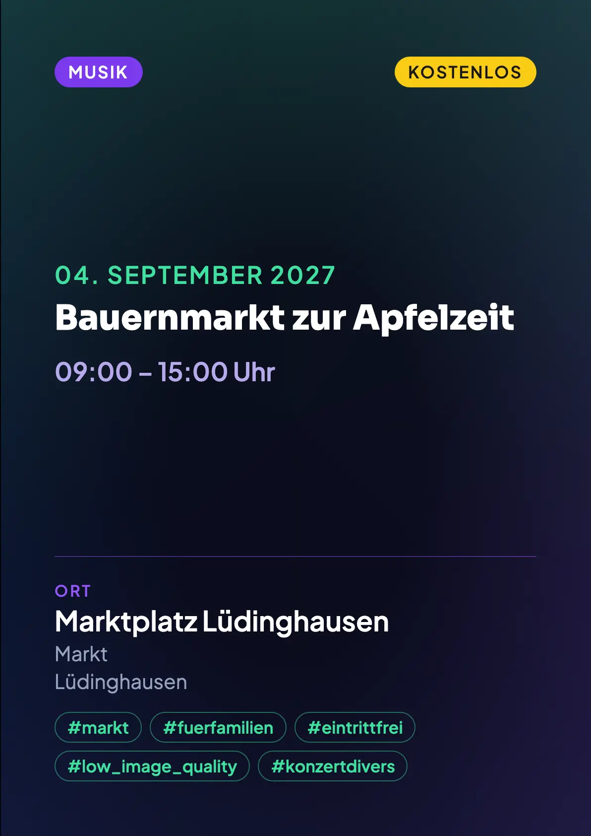 Veranstaltungsflyer