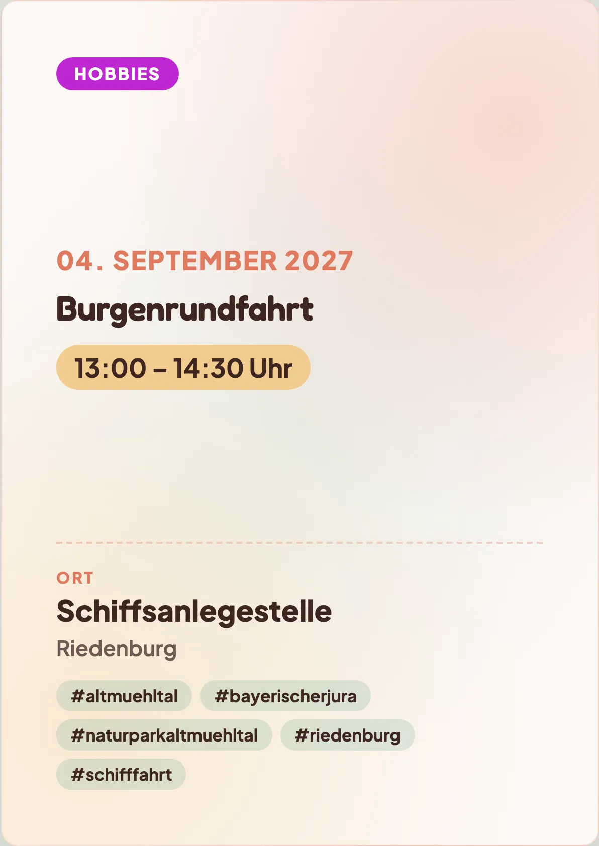 Veranstaltungsflyer