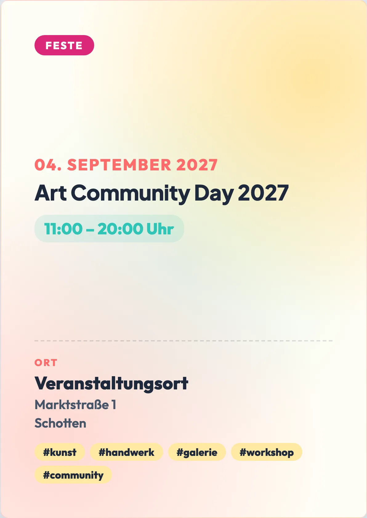 Veranstaltungsflyer