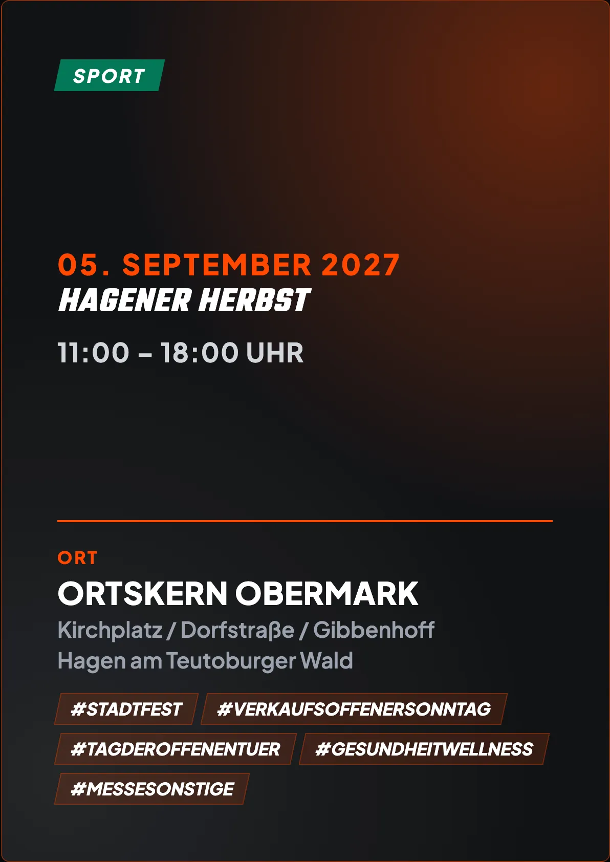 Veranstaltungsflyer