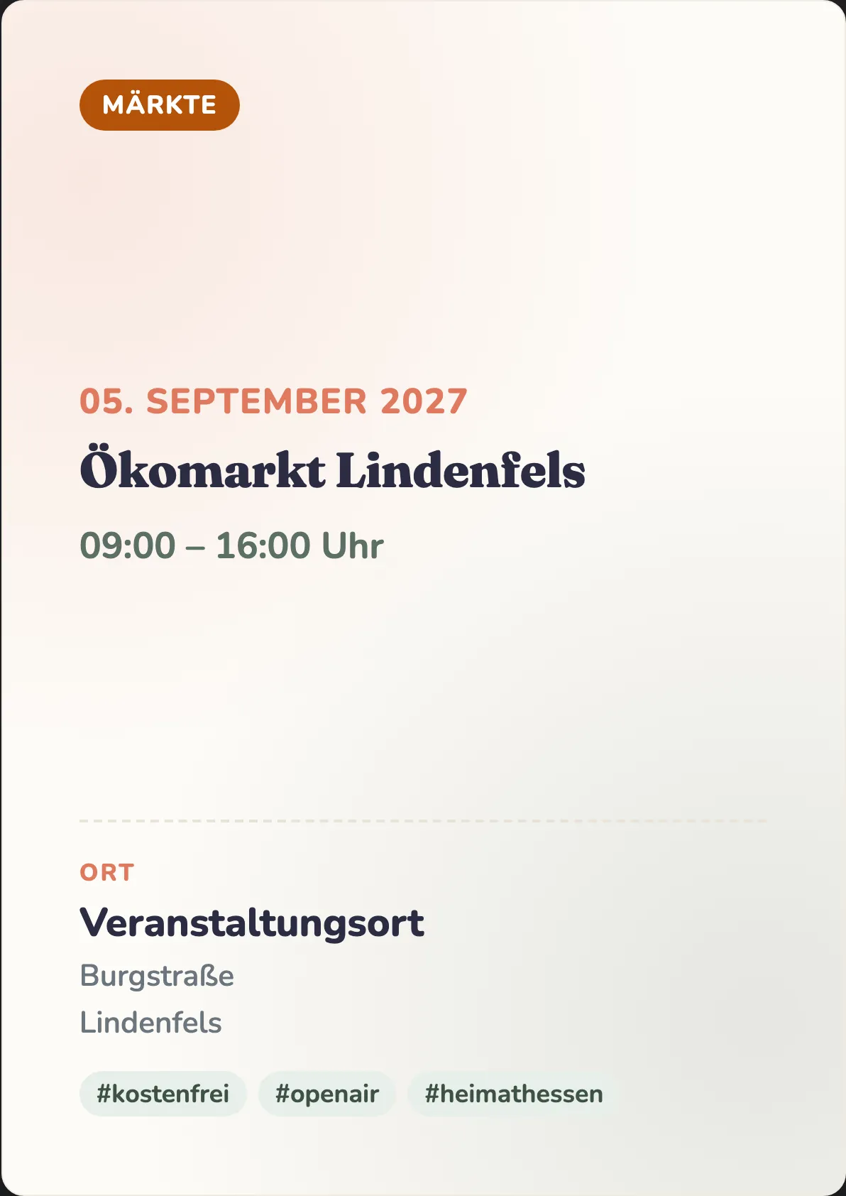 Veranstaltungsflyer