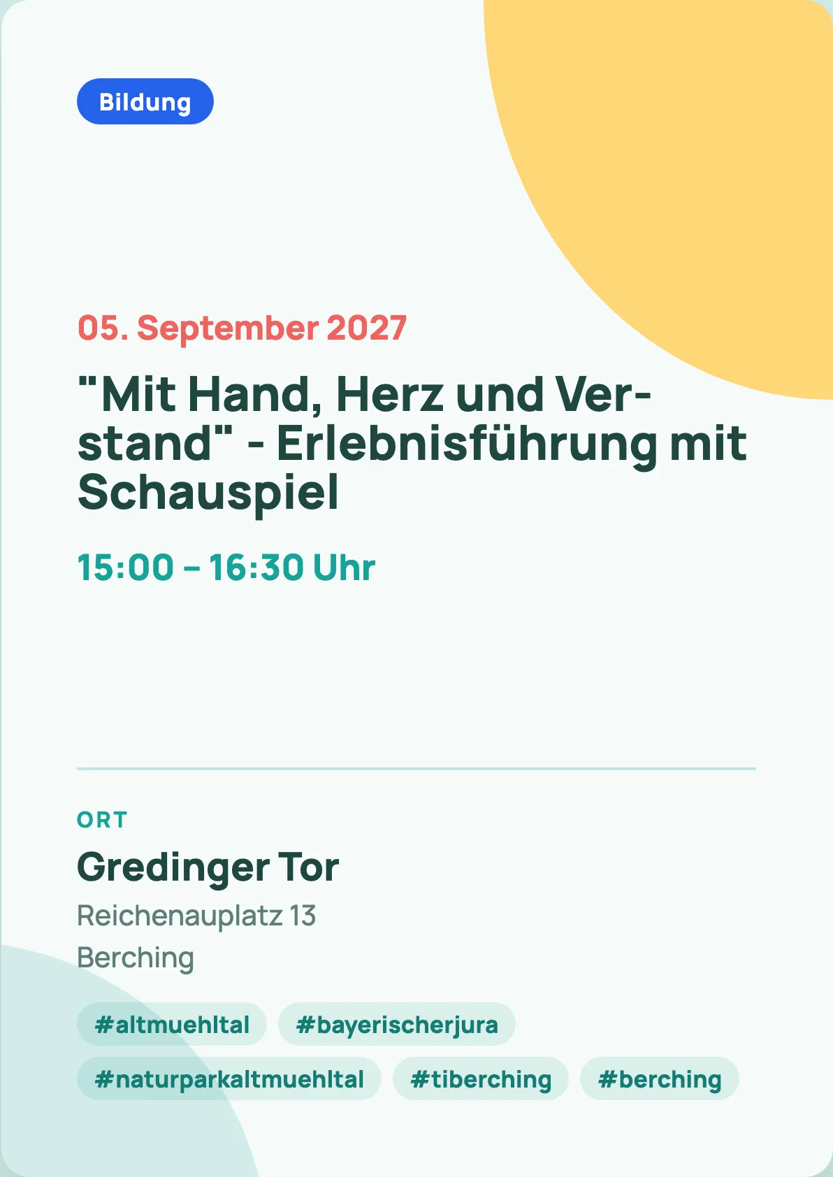 Veranstaltungsflyer