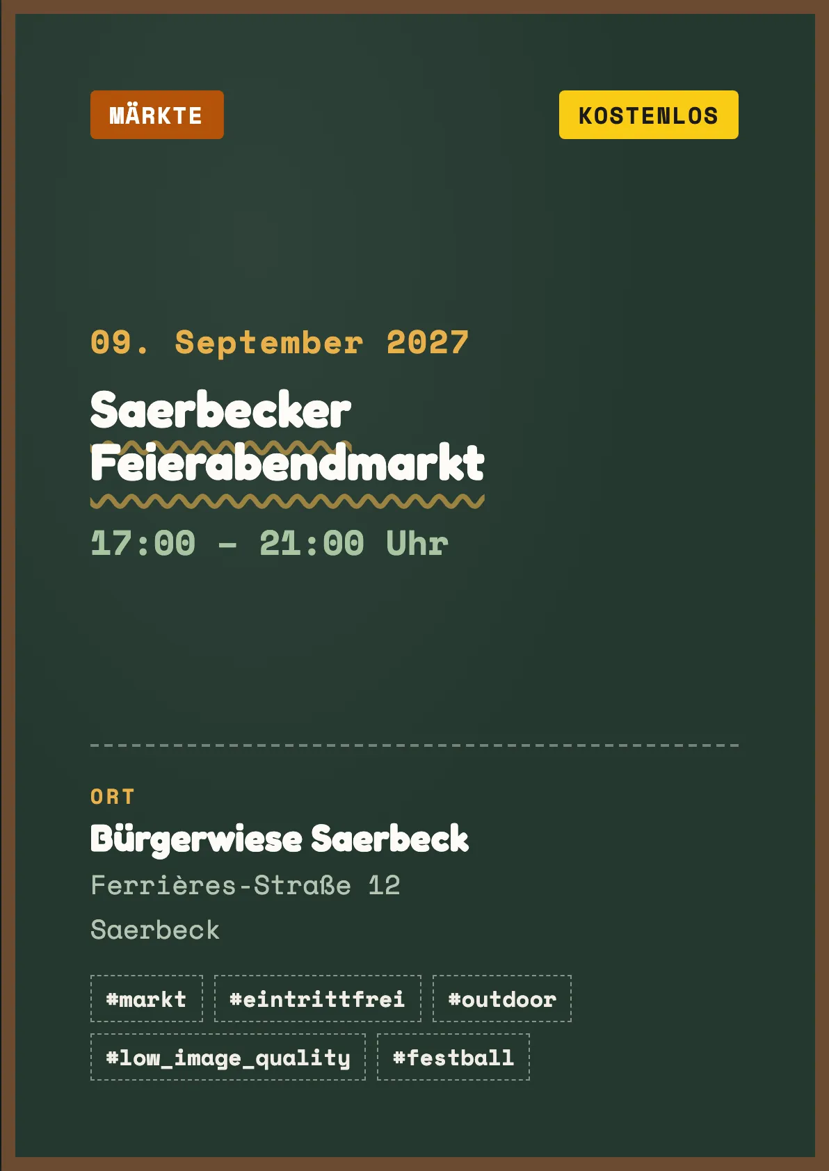 Veranstaltungsflyer