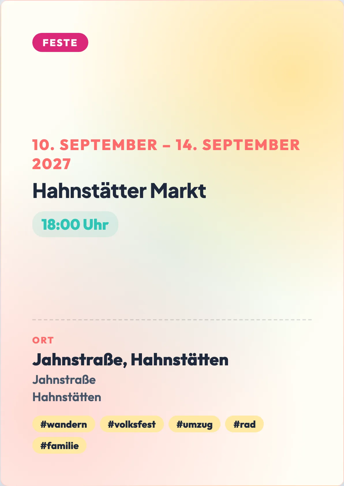 Veranstaltungsflyer