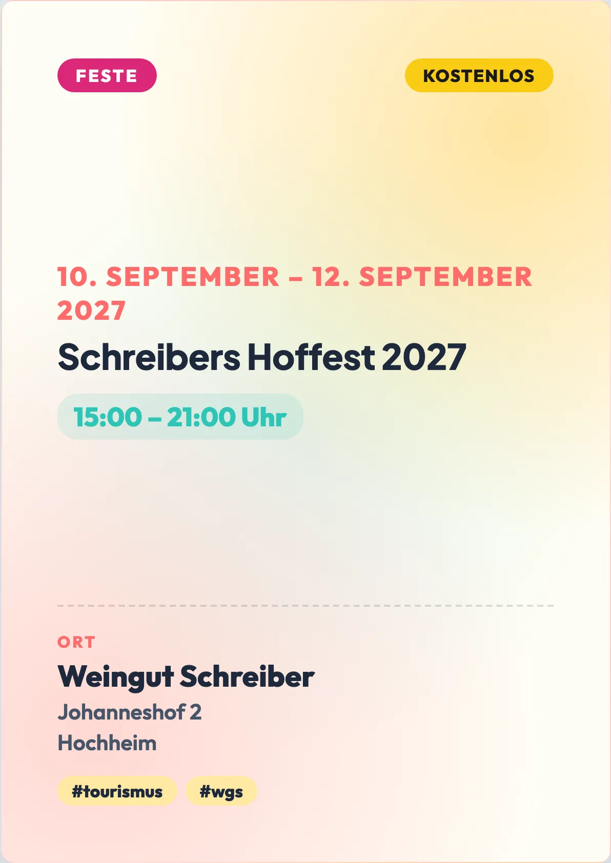 Veranstaltungsflyer