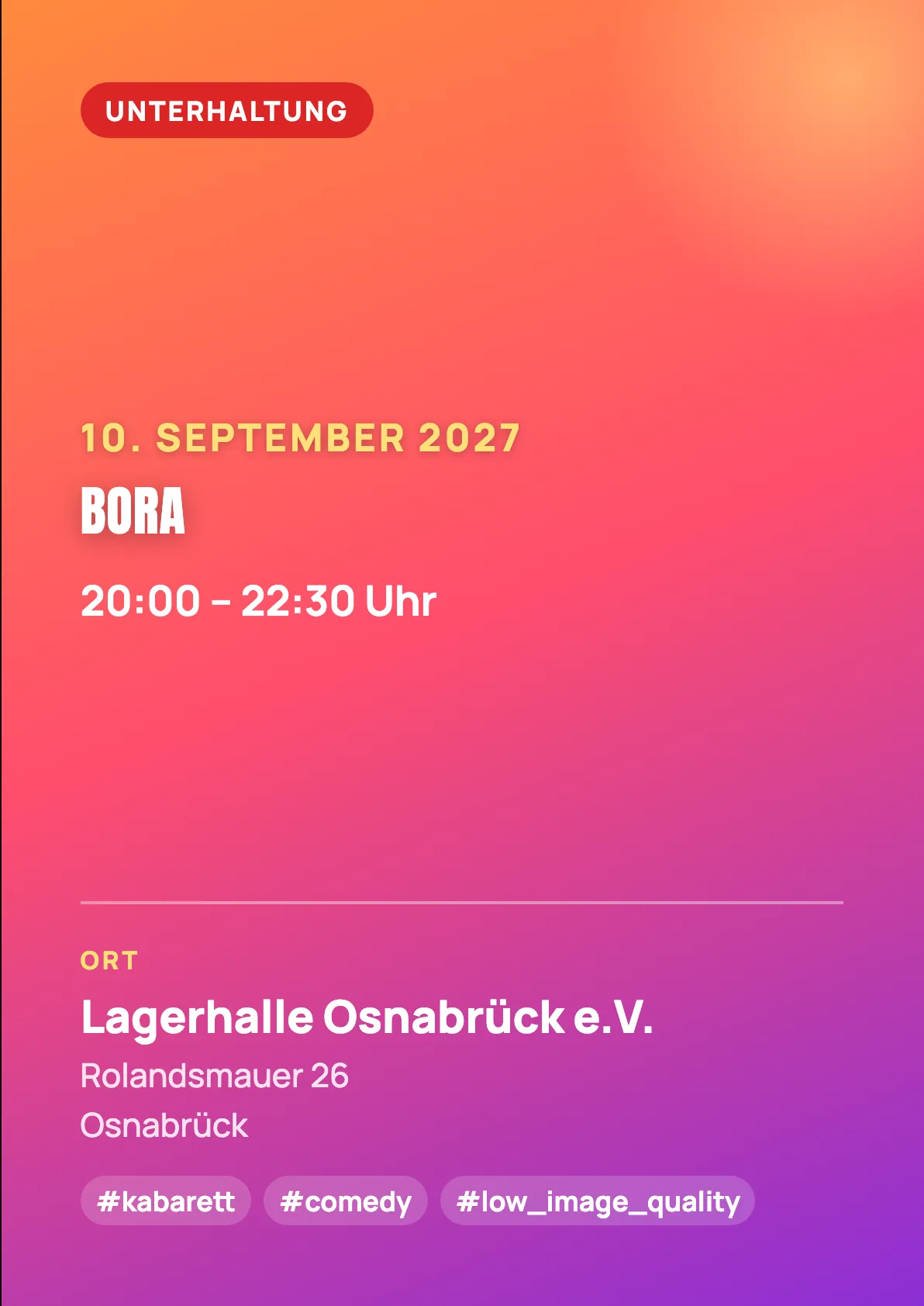 Veranstaltungsflyer