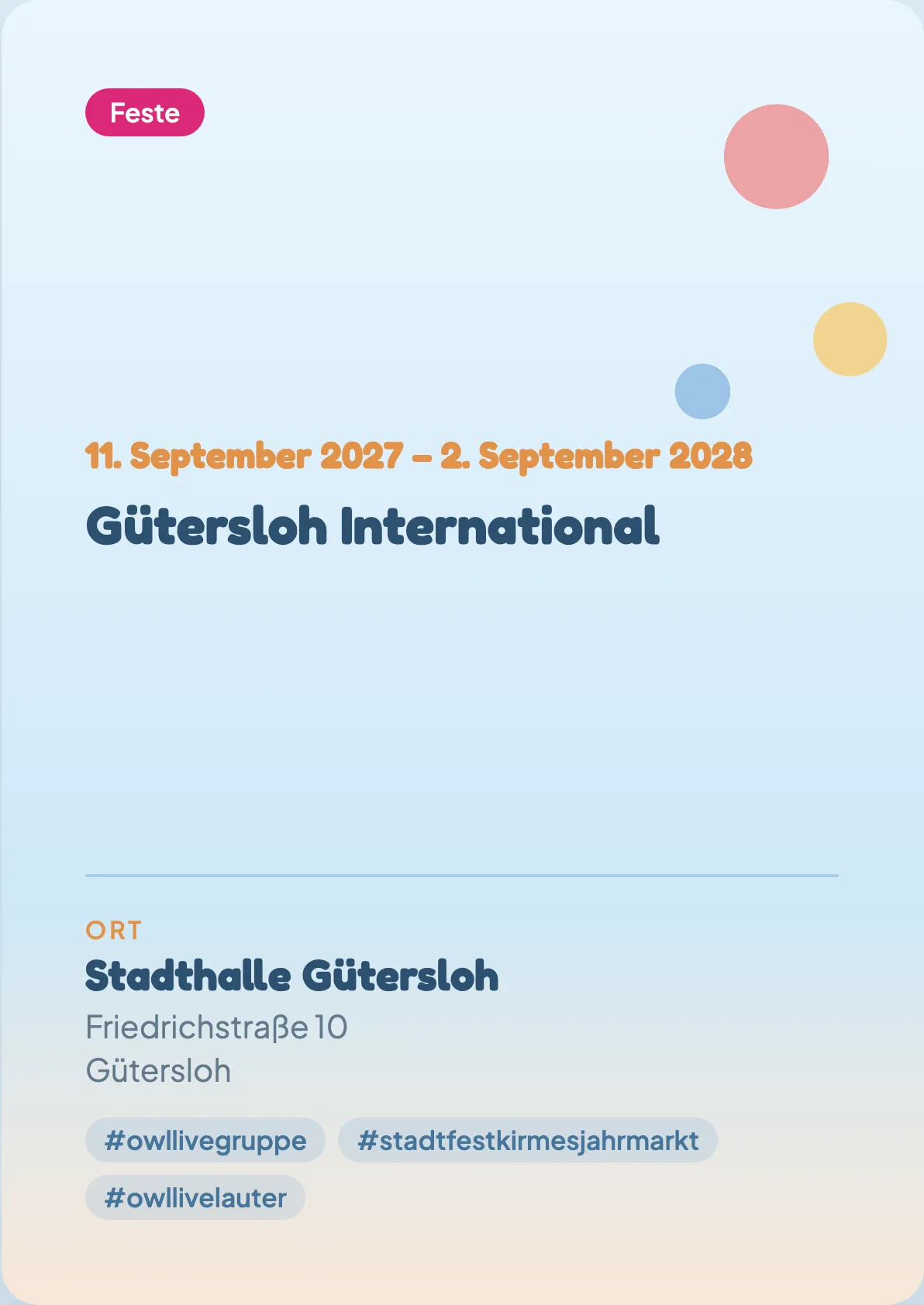 Veranstaltungsflyer