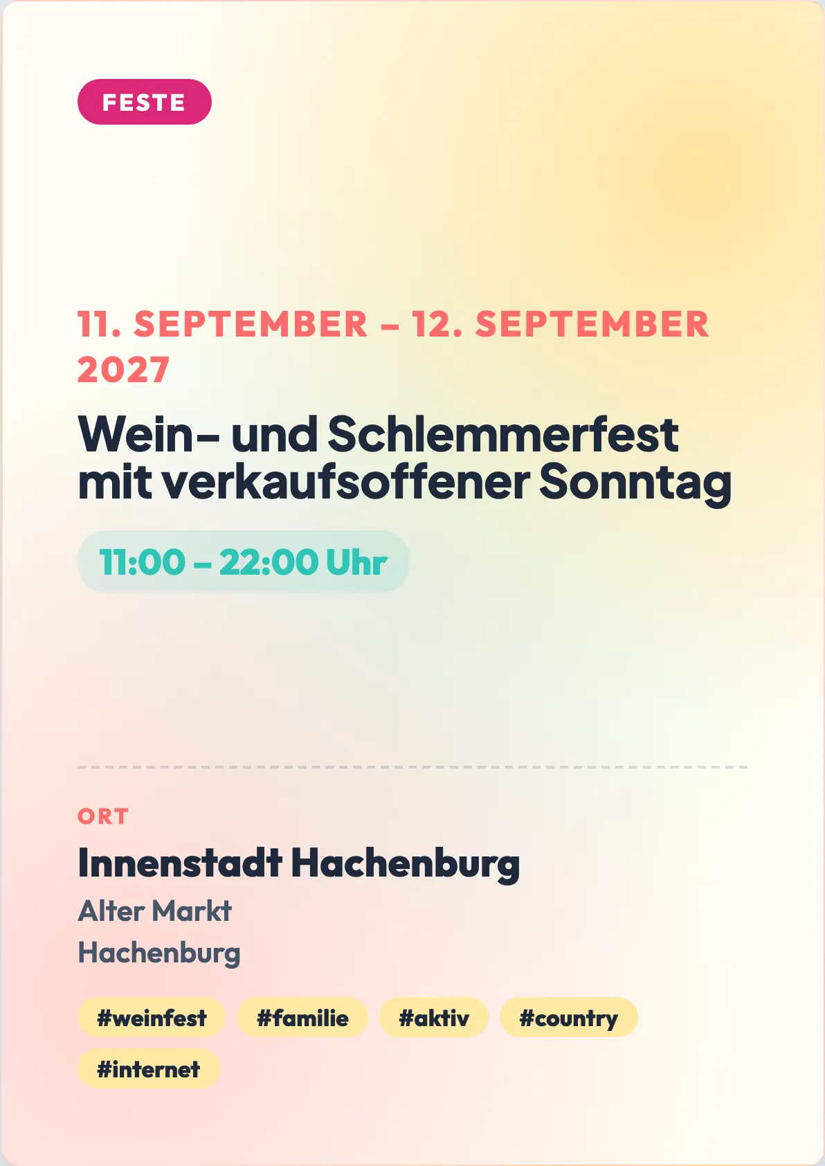 Veranstaltungsflyer