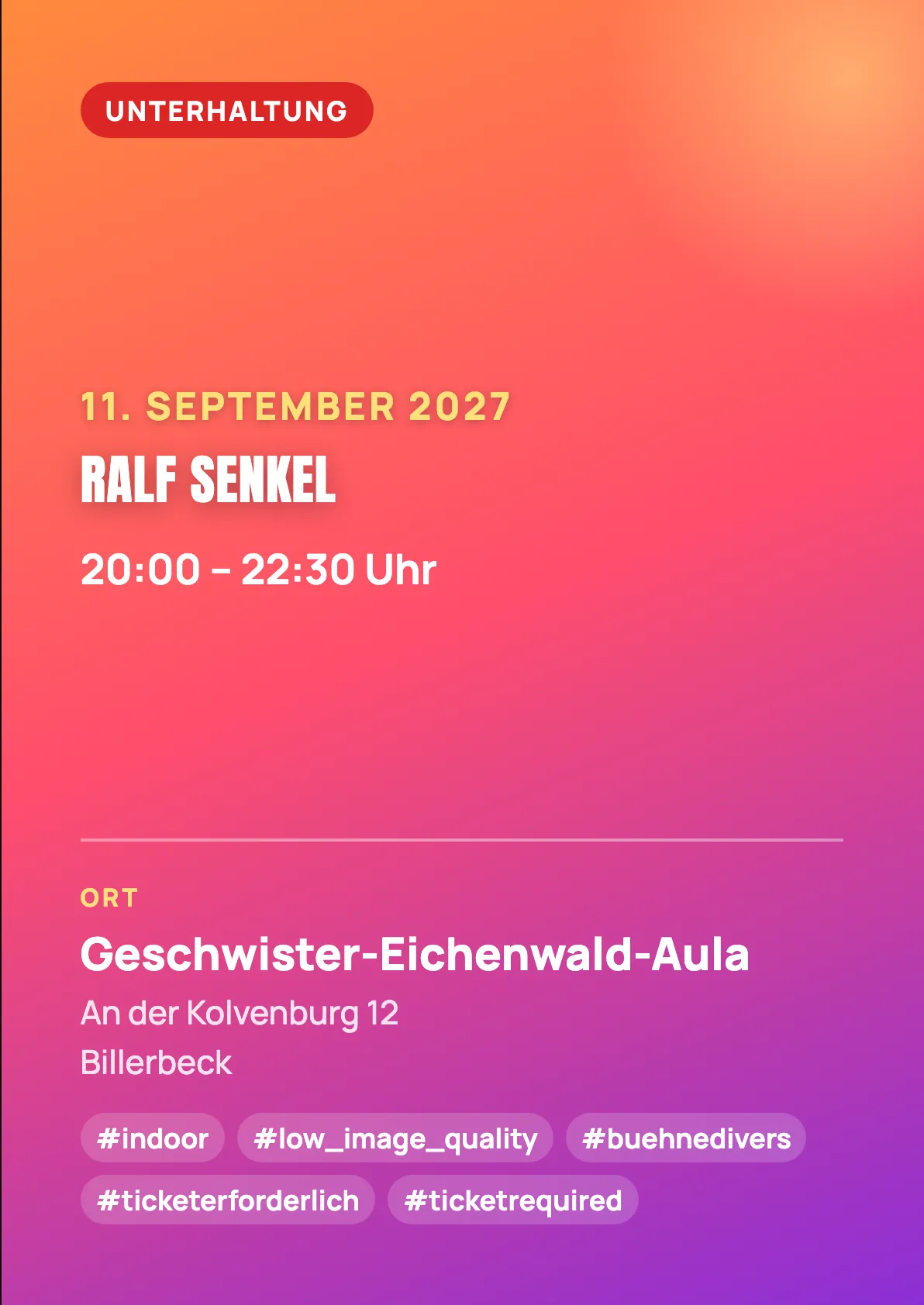 Veranstaltungsflyer