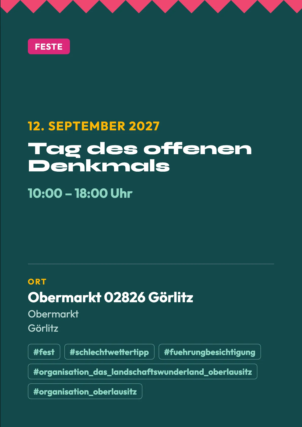 Veranstaltungsflyer